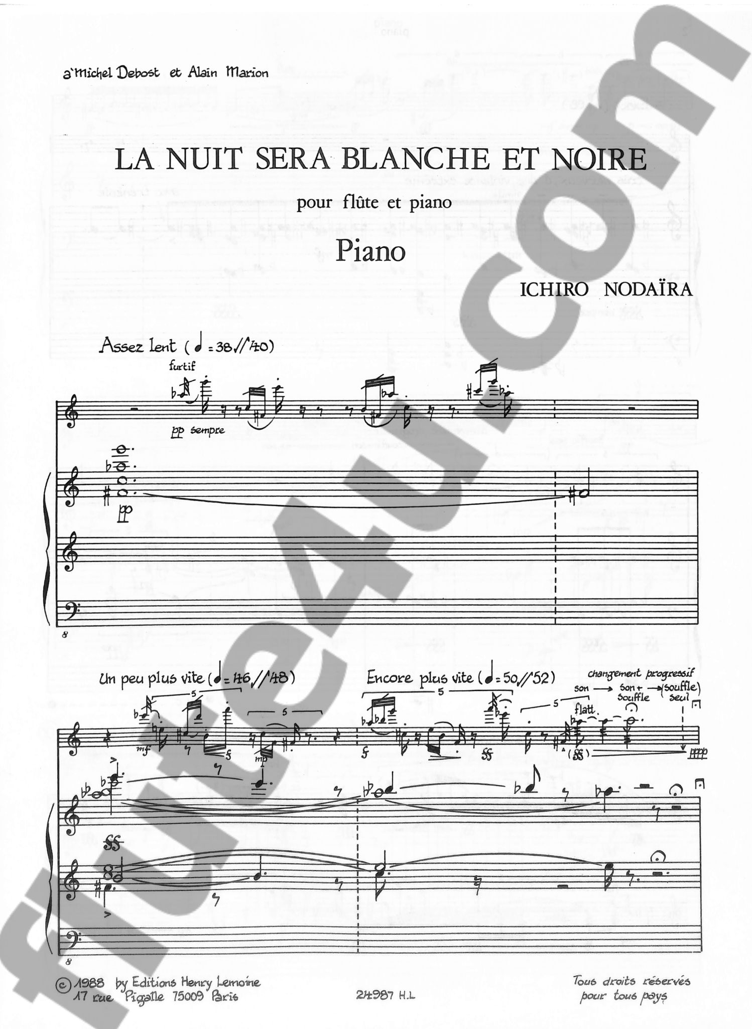 Nodaira, I :: La Nuit Sera Blanche Et Noire