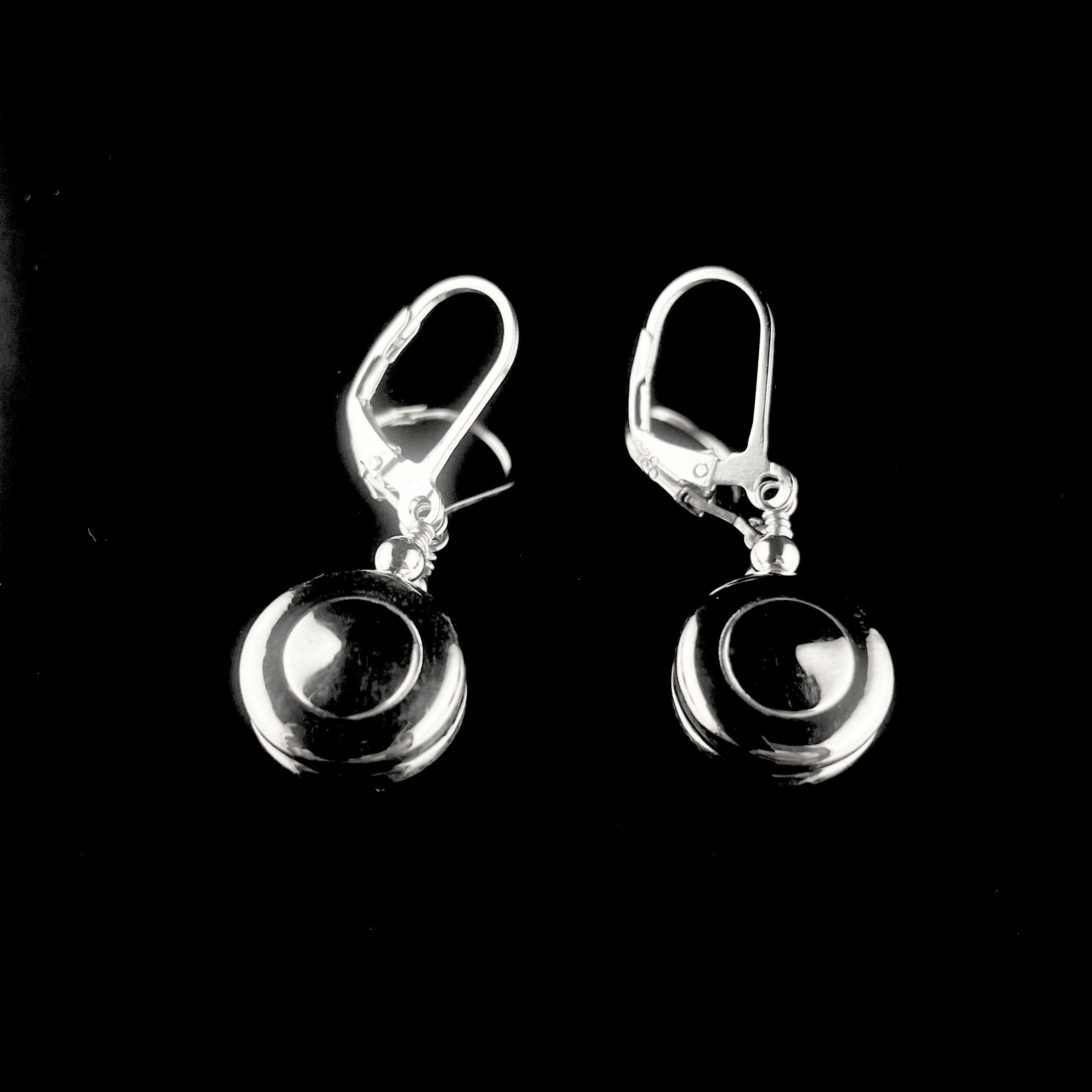 Earrings - Tiny Trill Key with Silver Ball