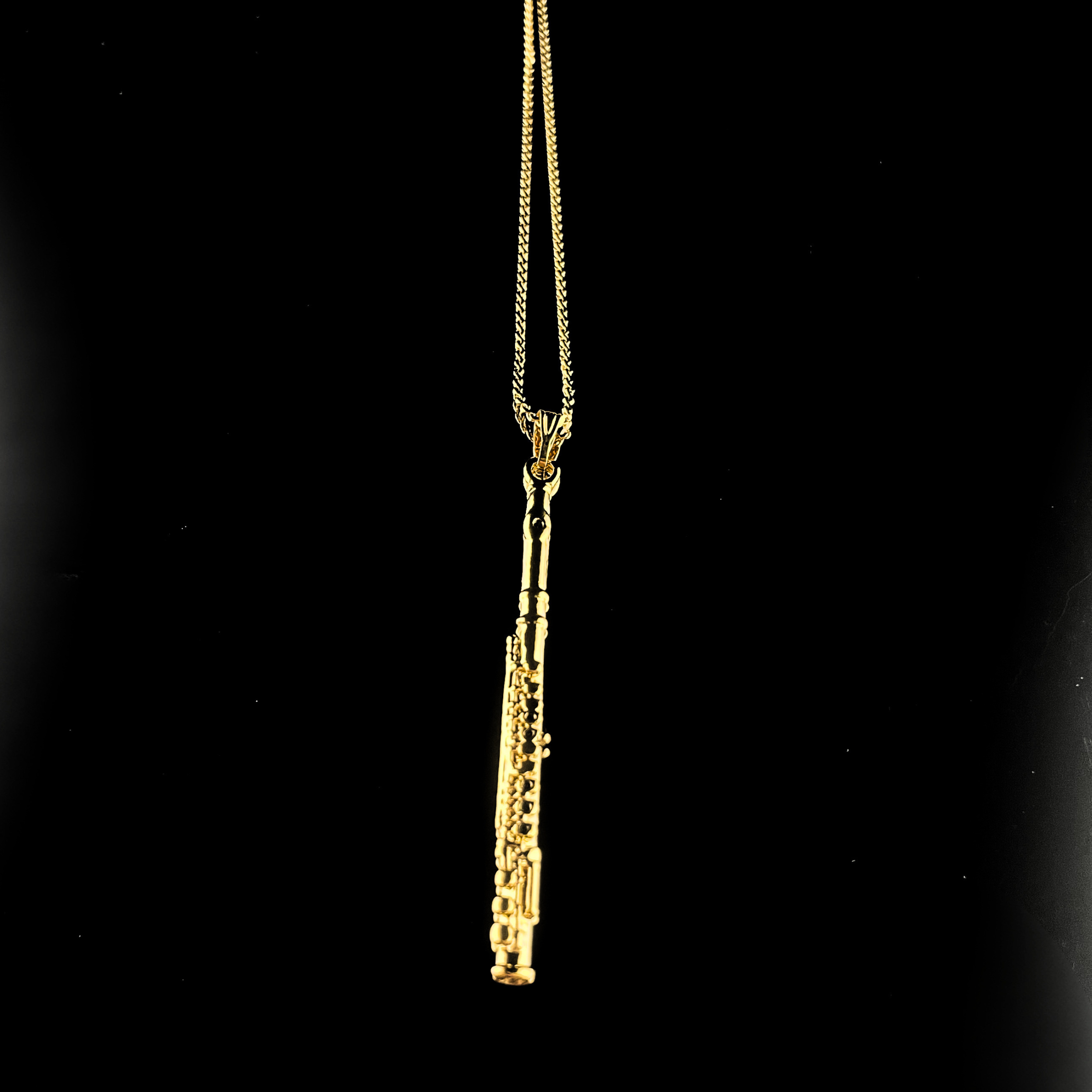 Flute Gold Necklace