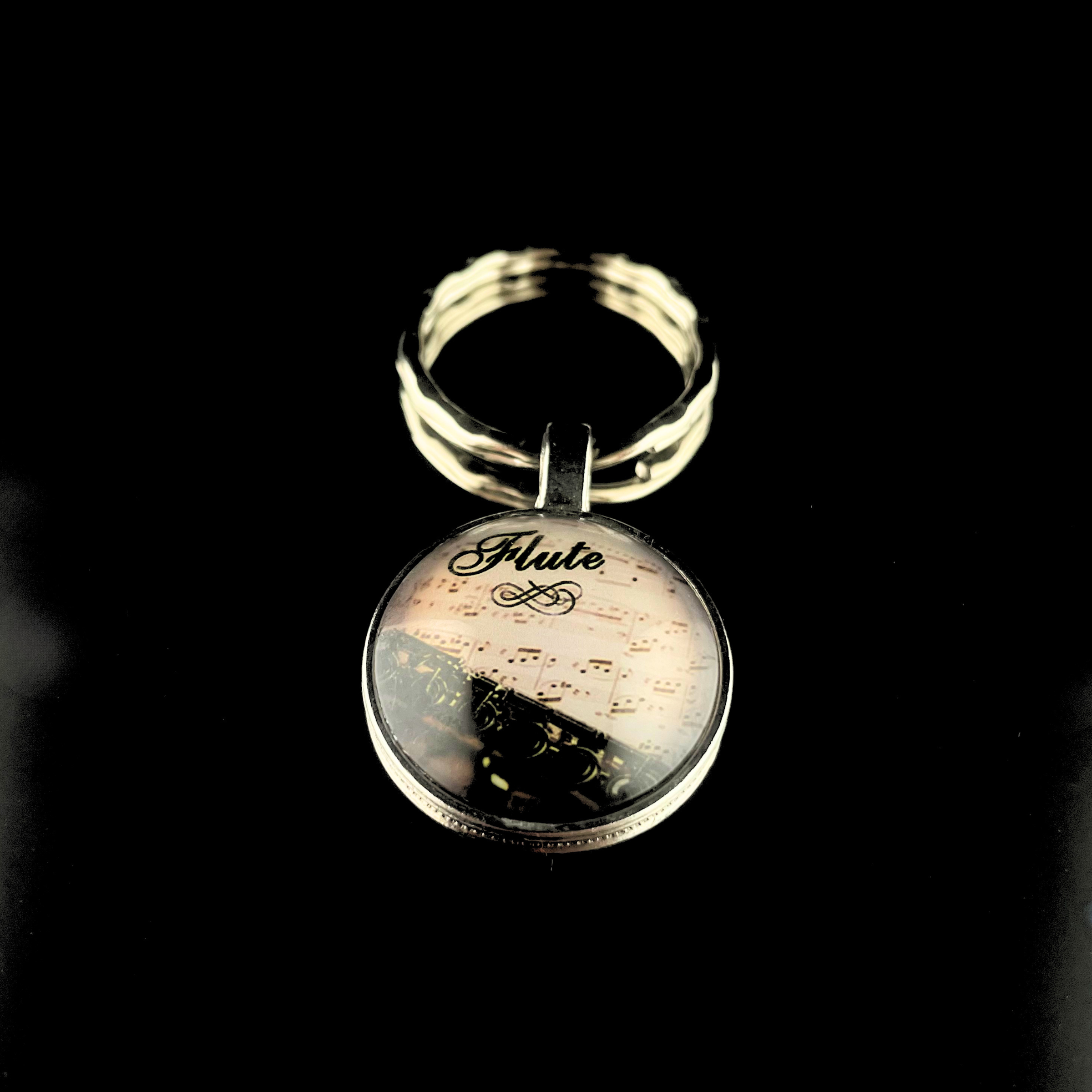 Keychain - Flute Button