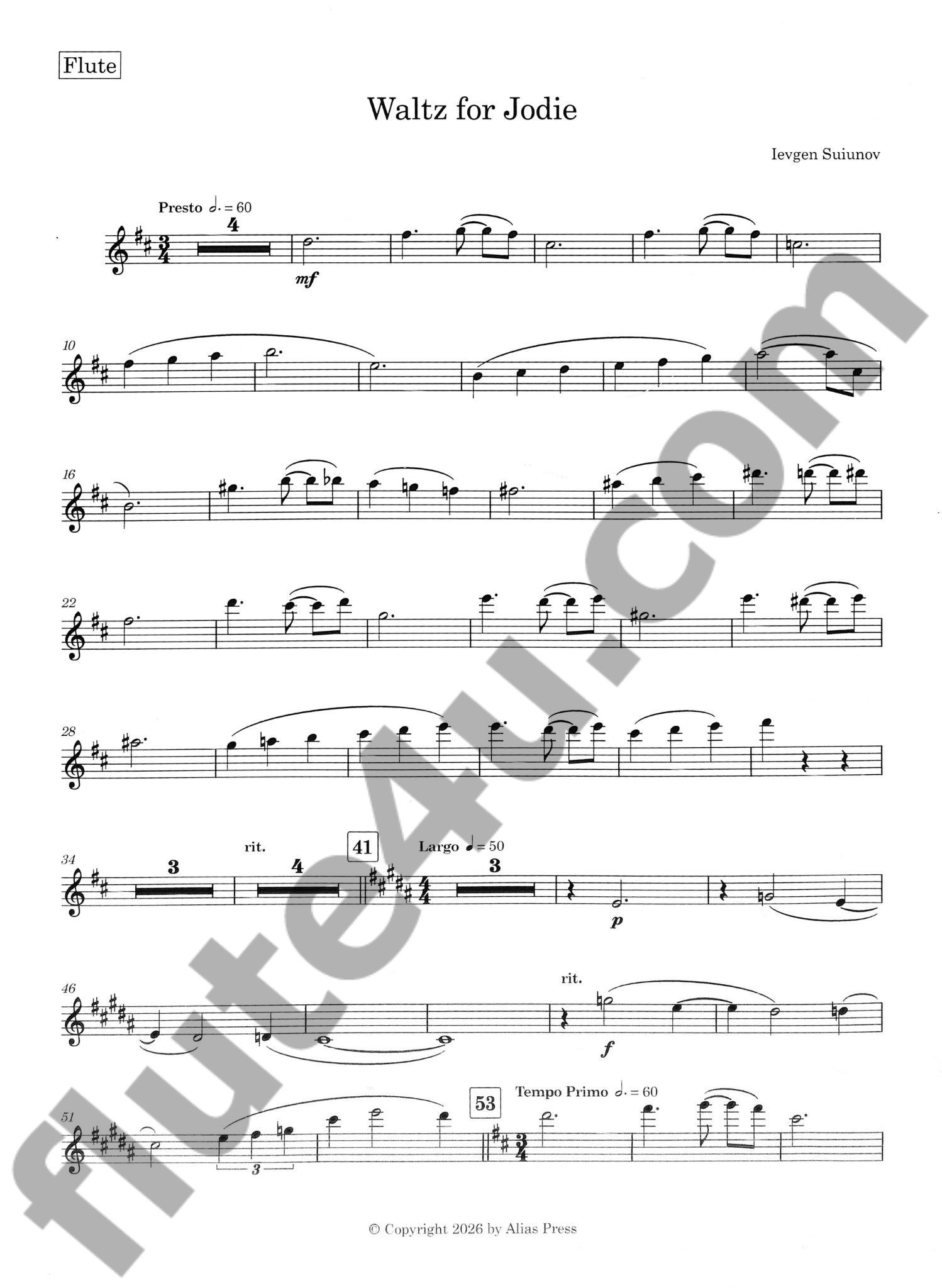 Suiunov, I :: Waltz for Jodie
