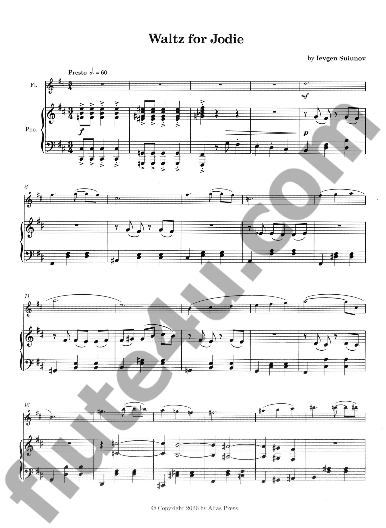 Suiunov, I :: Waltz for Jodie