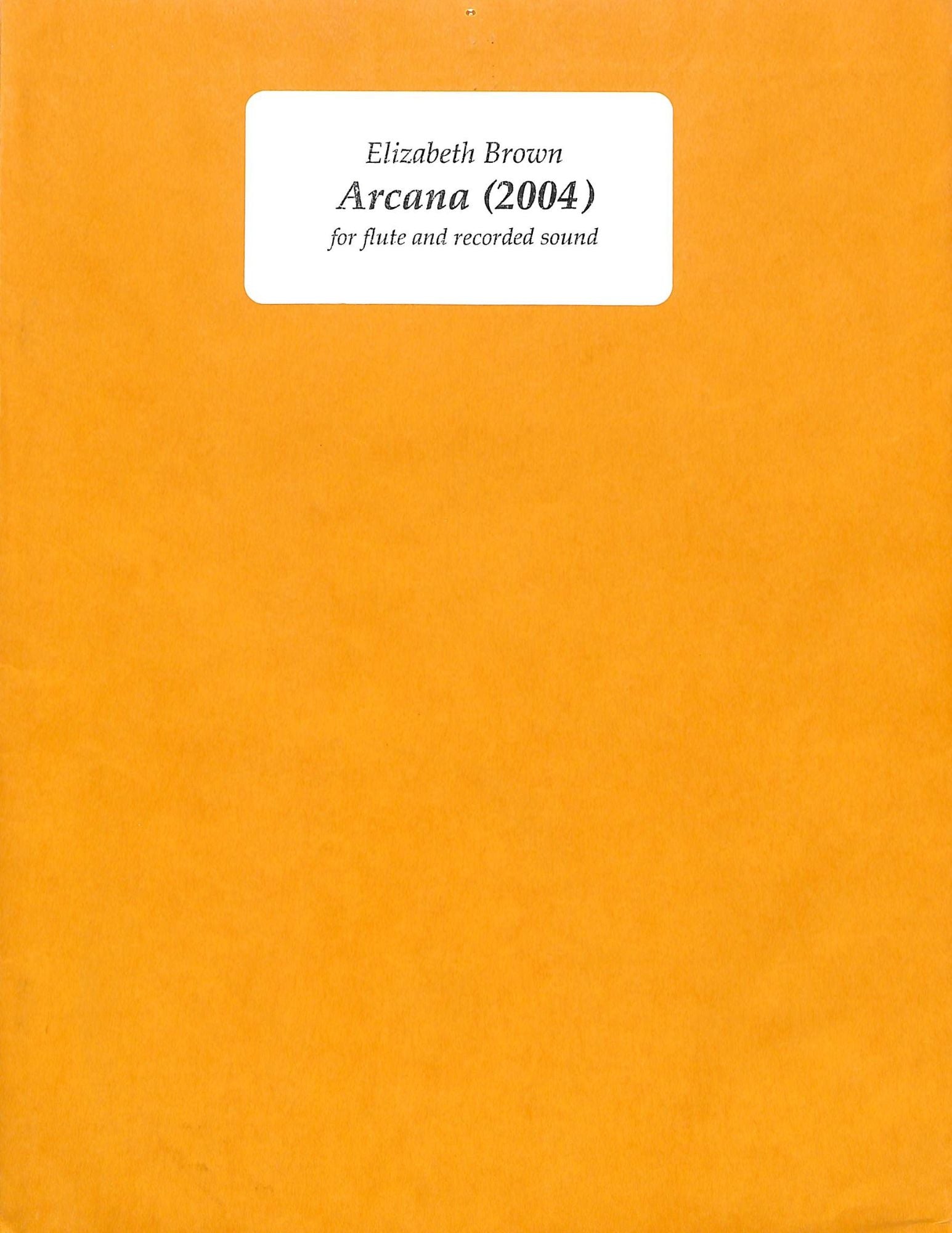 Brown, E :: Arcana