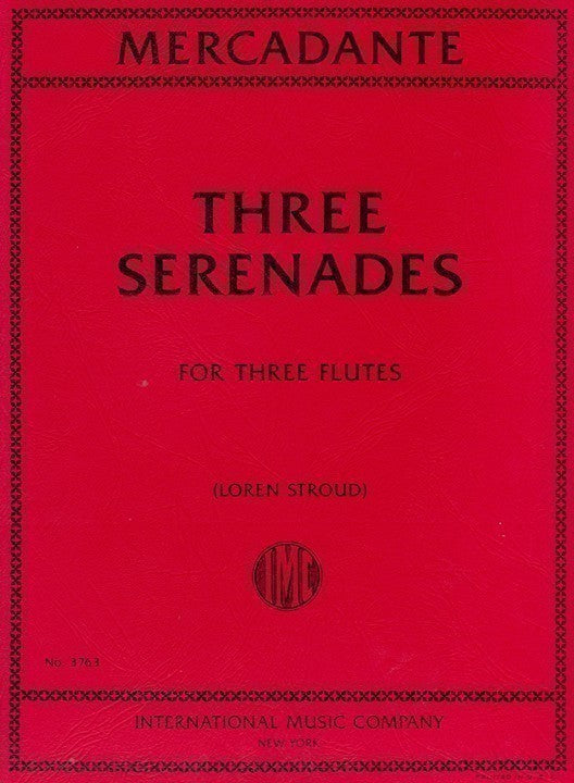 Mercadante, S :: Three Serenades