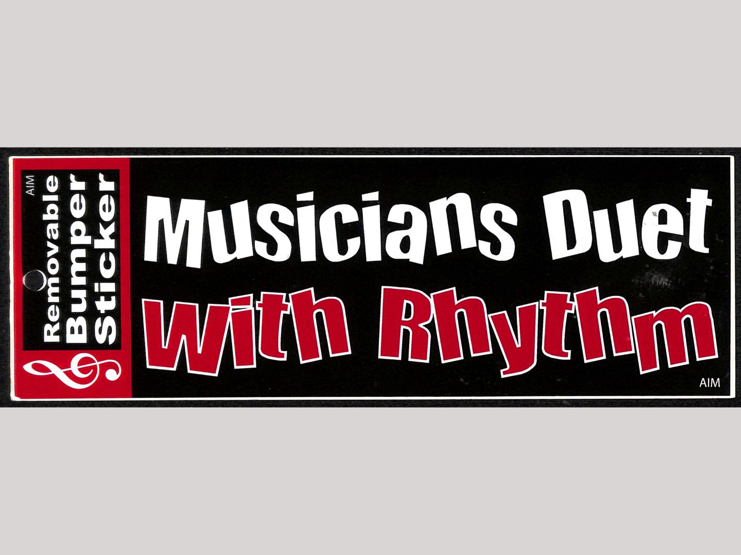 Bumper Sticker - Musicians Duet With Rhythm