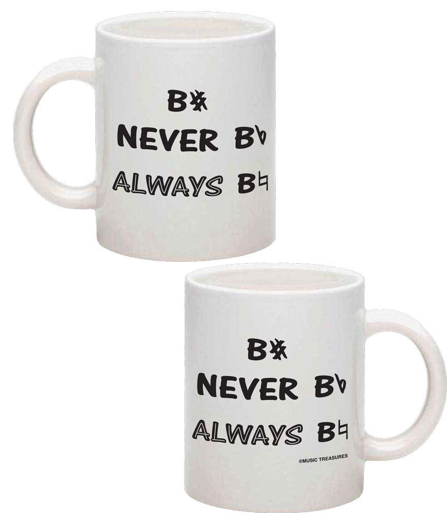 Ceramic Mug - Be sharp, never be flat, always be natural