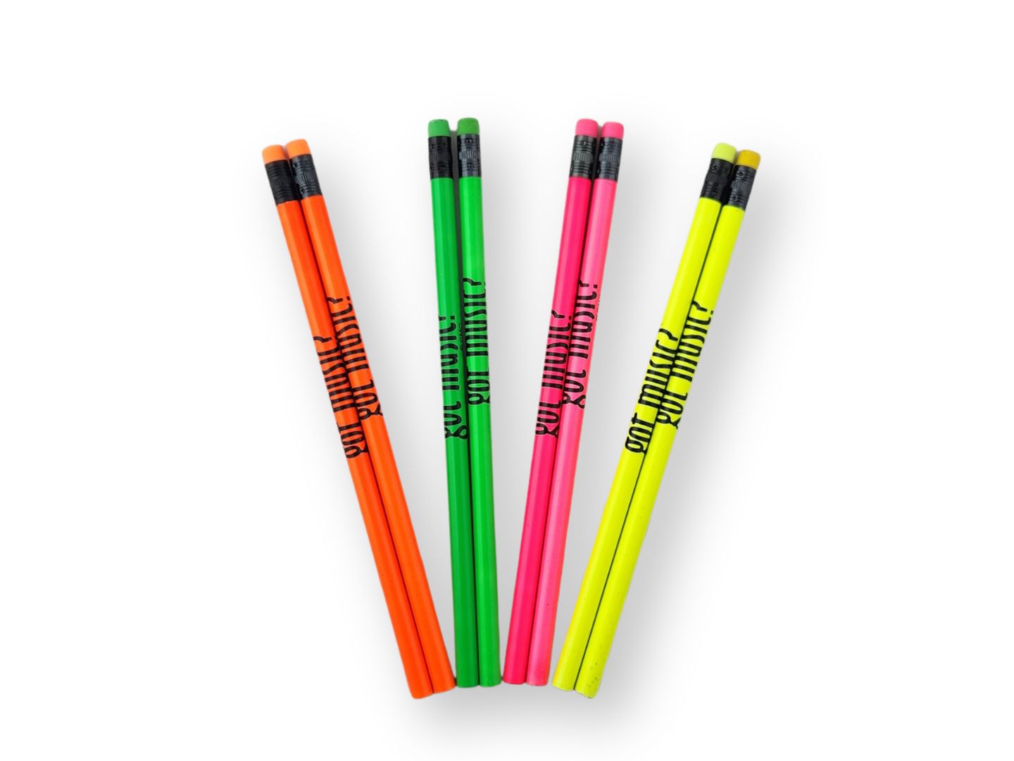Pencil - Got Music? Neon (32 pack)