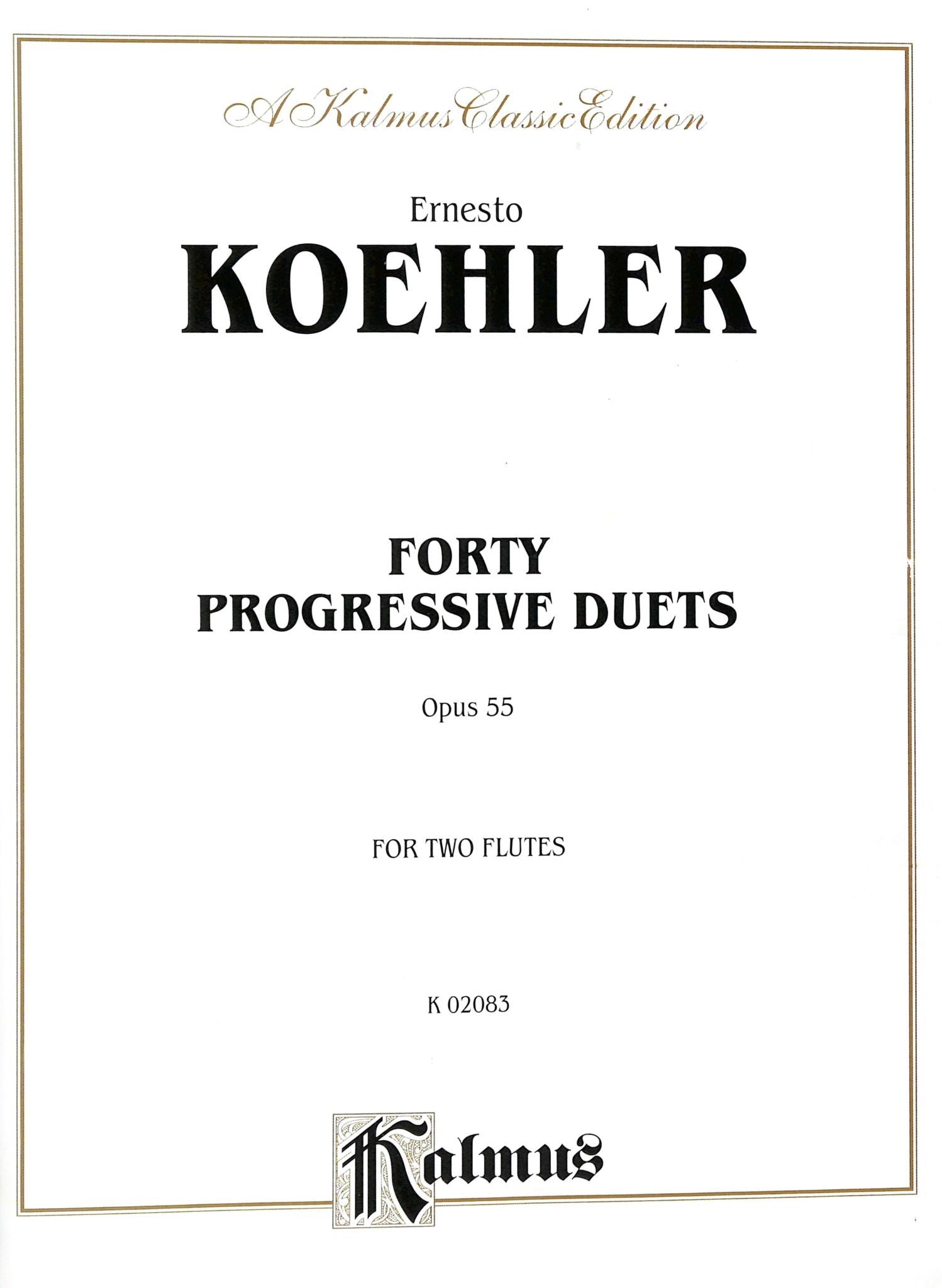 Koehler, E :: Forty Progressive Duets Opus 55