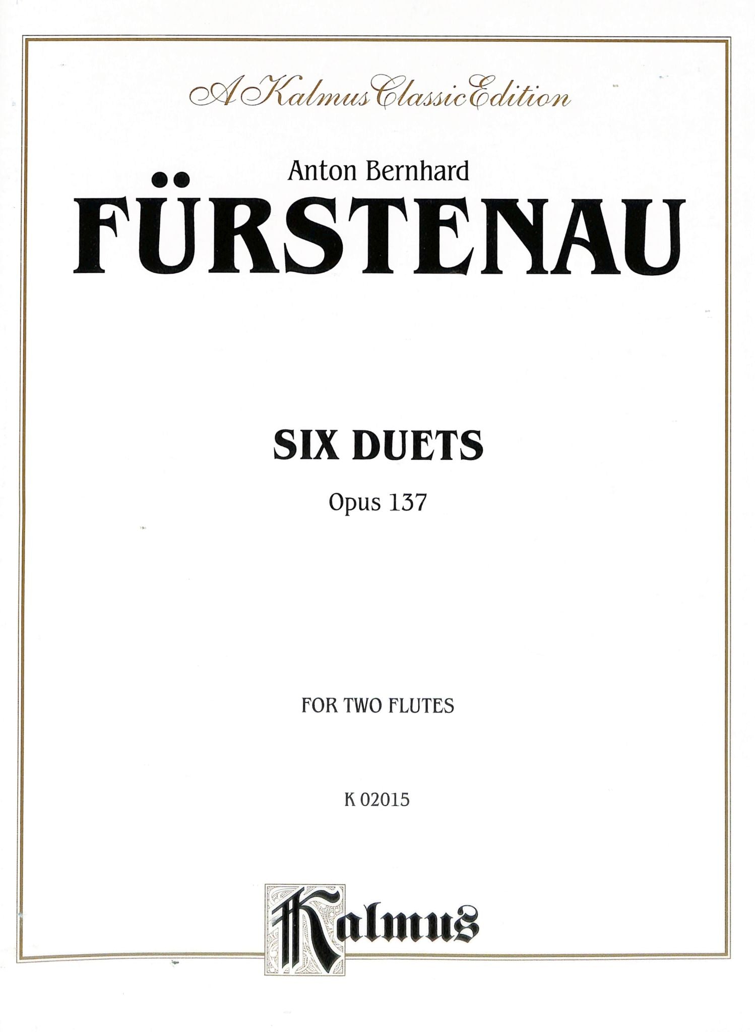 Furstenau, A :: Six Duets op. 137