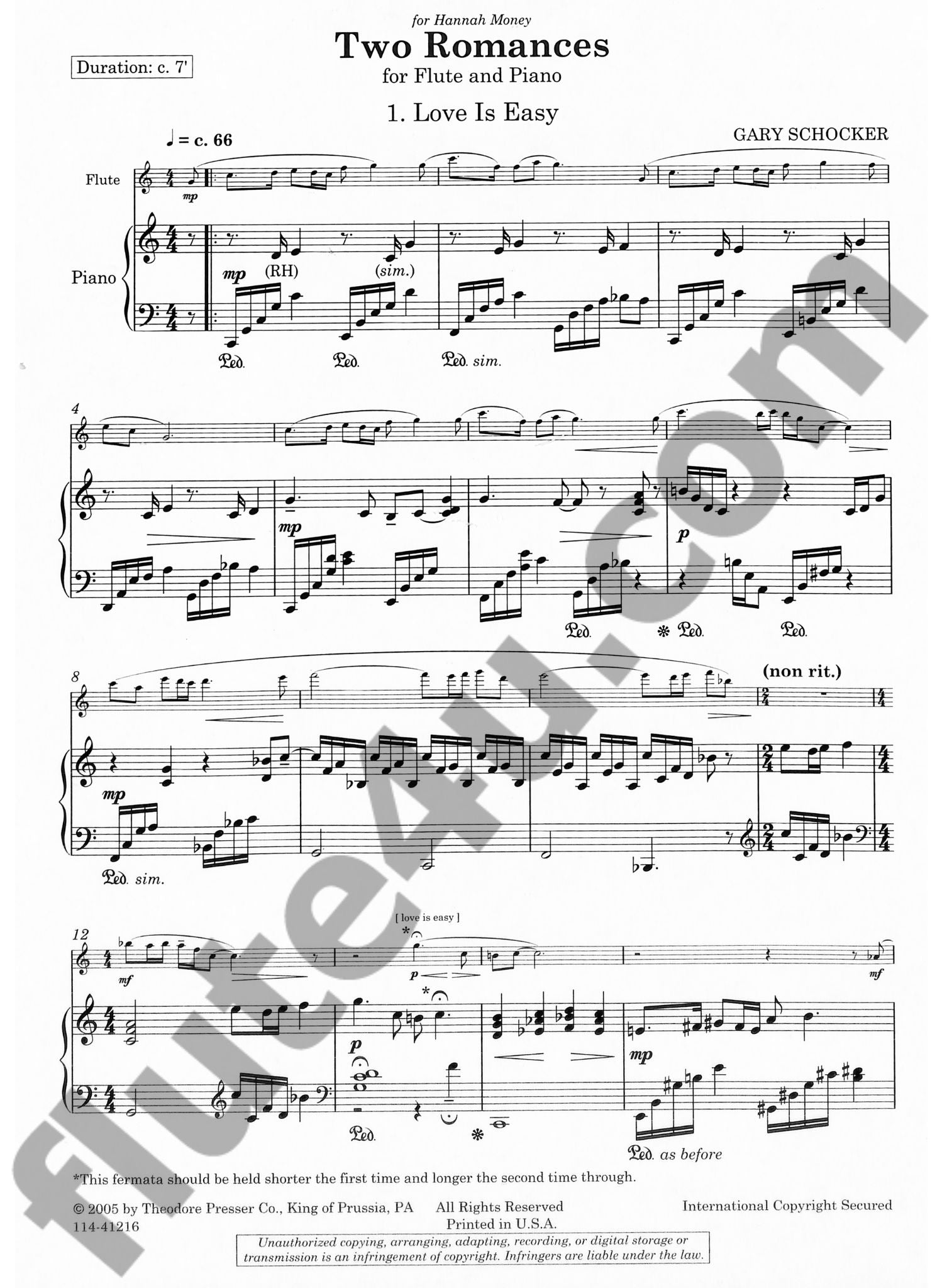 Schocker, G :: Two Romances