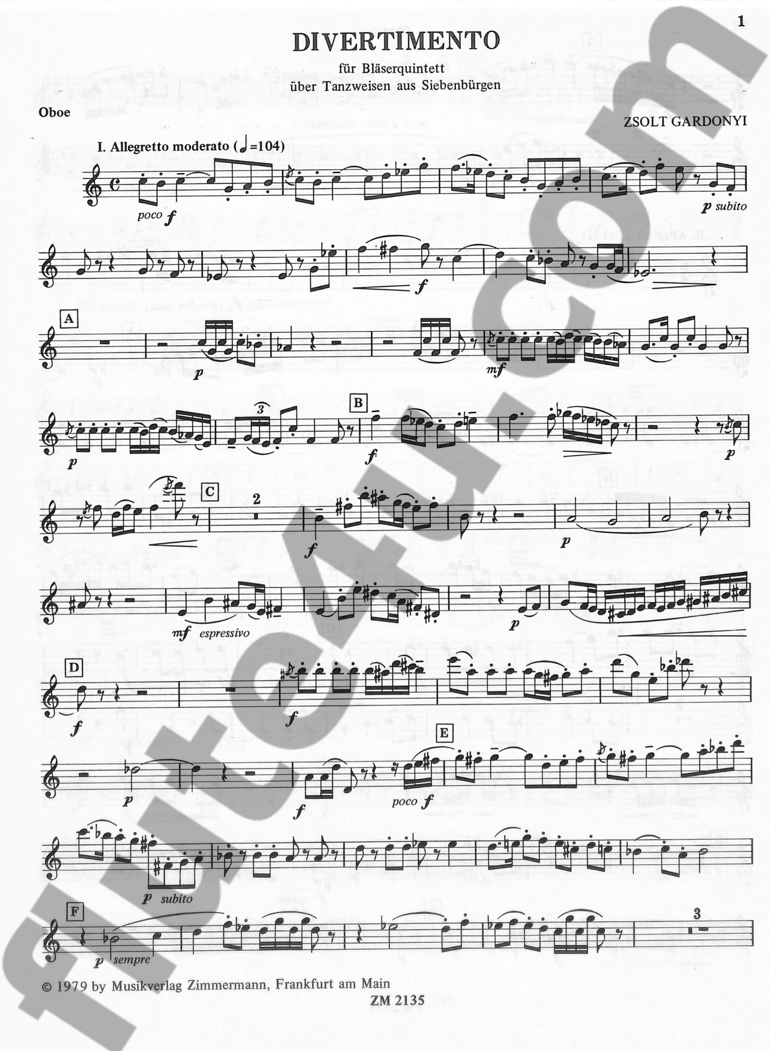 Gardonyi, Z :: Divertimento