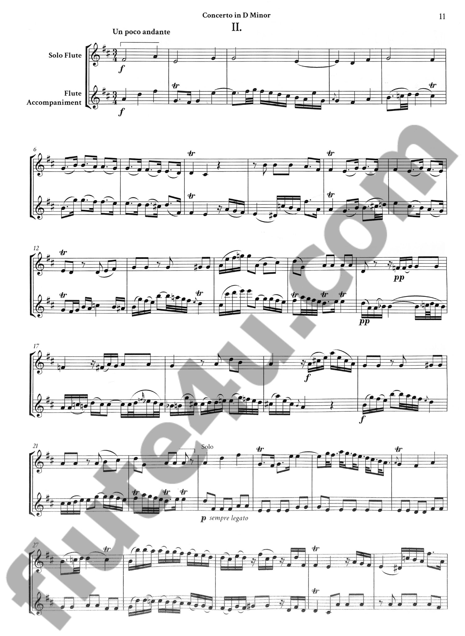 Bach, CPE :: Concerto in D Minor, H. 484.1