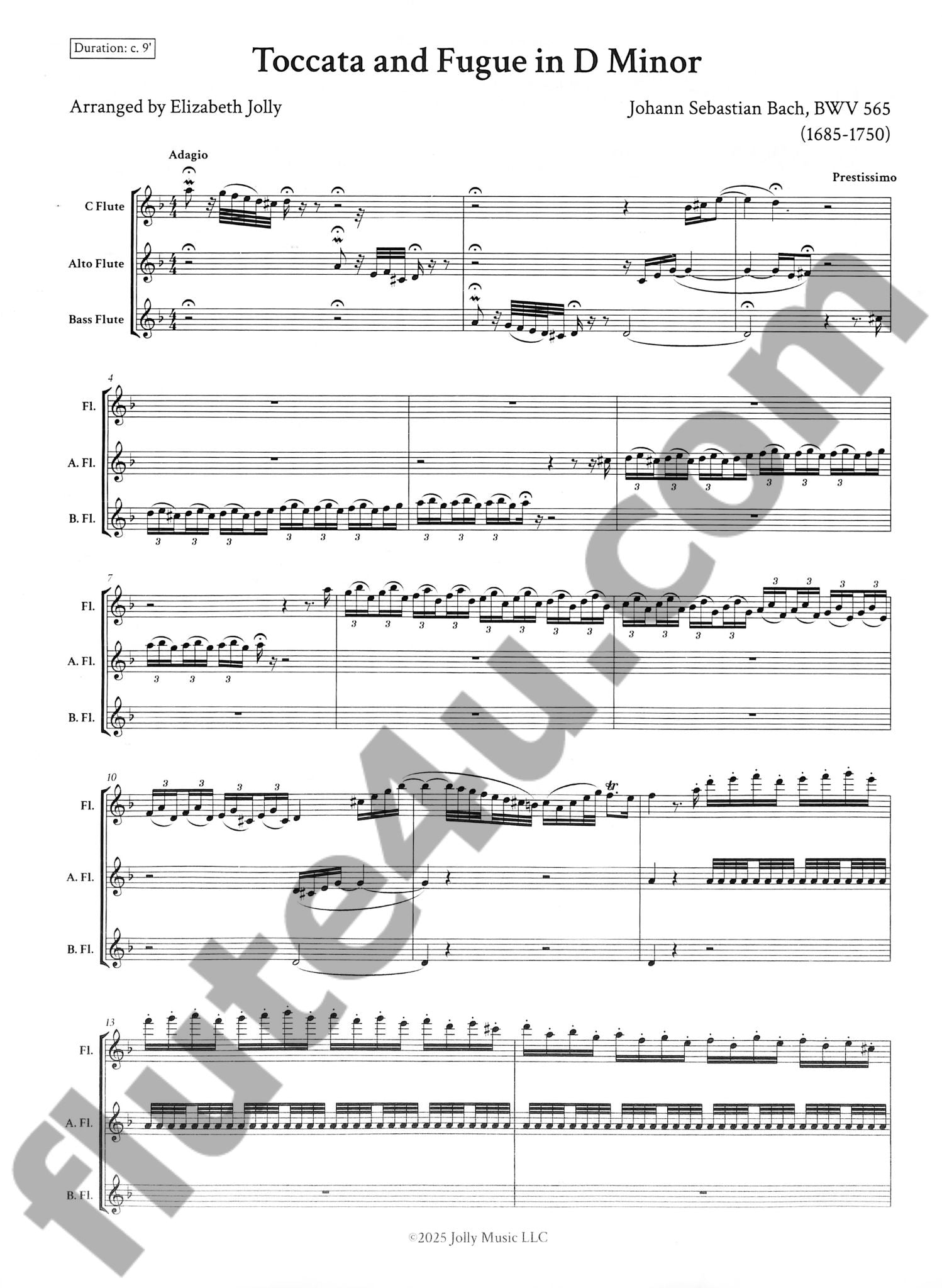 Bach, JS :: Toccata and Fugue in D Minor