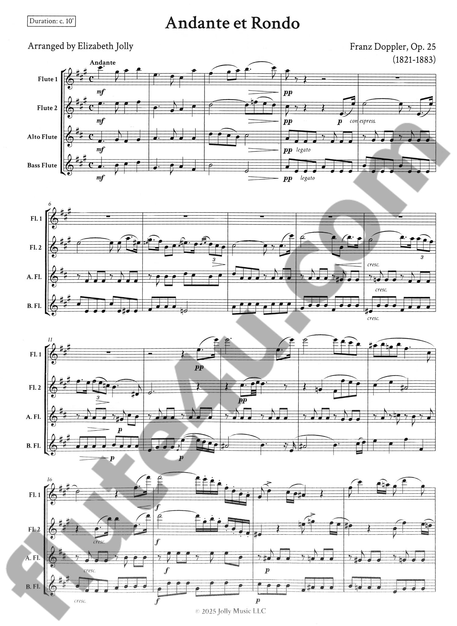 Doppler, F :: Andante et Rondo Op. 25