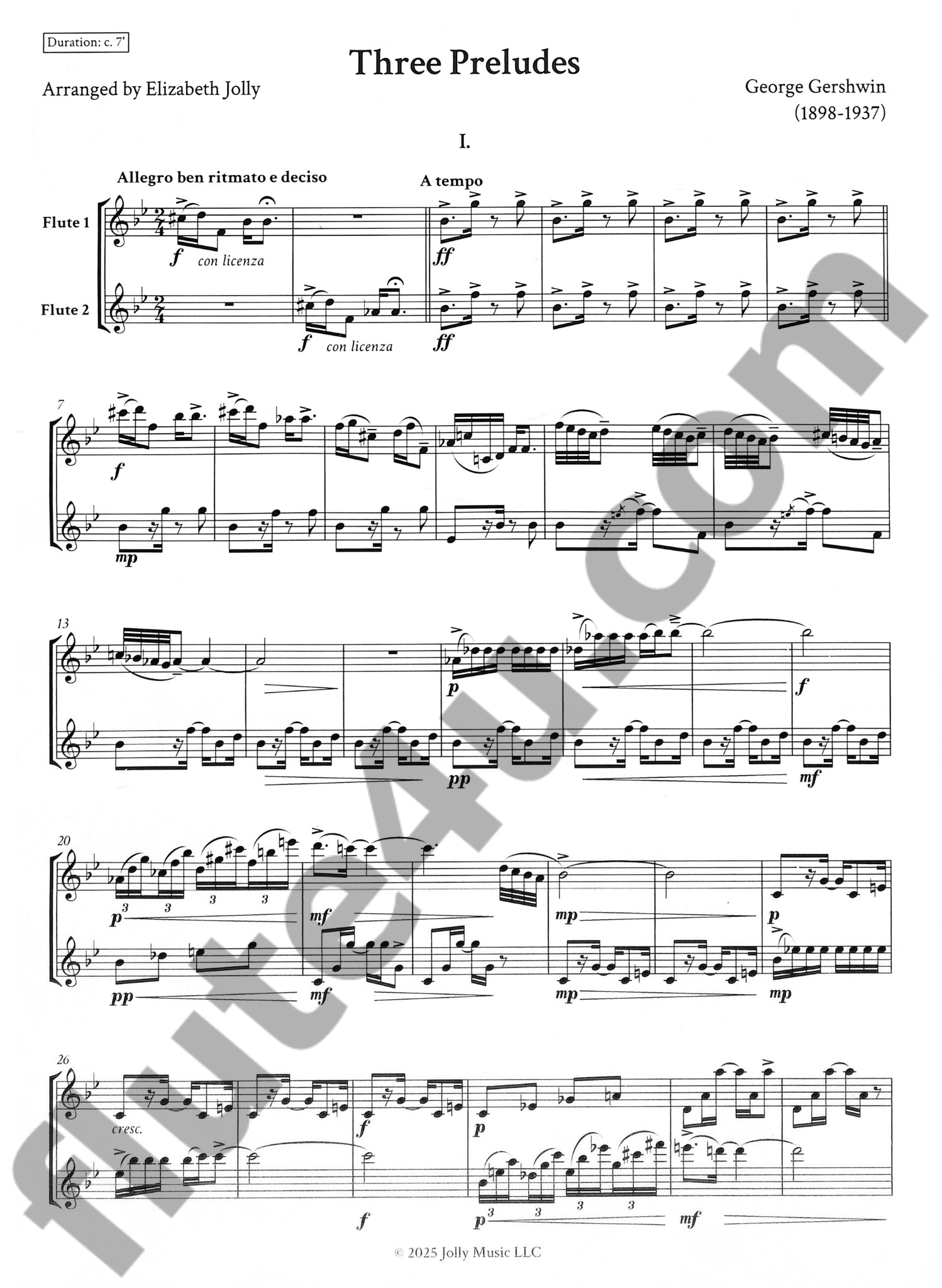 Gershwin, G :: Three Preludes
