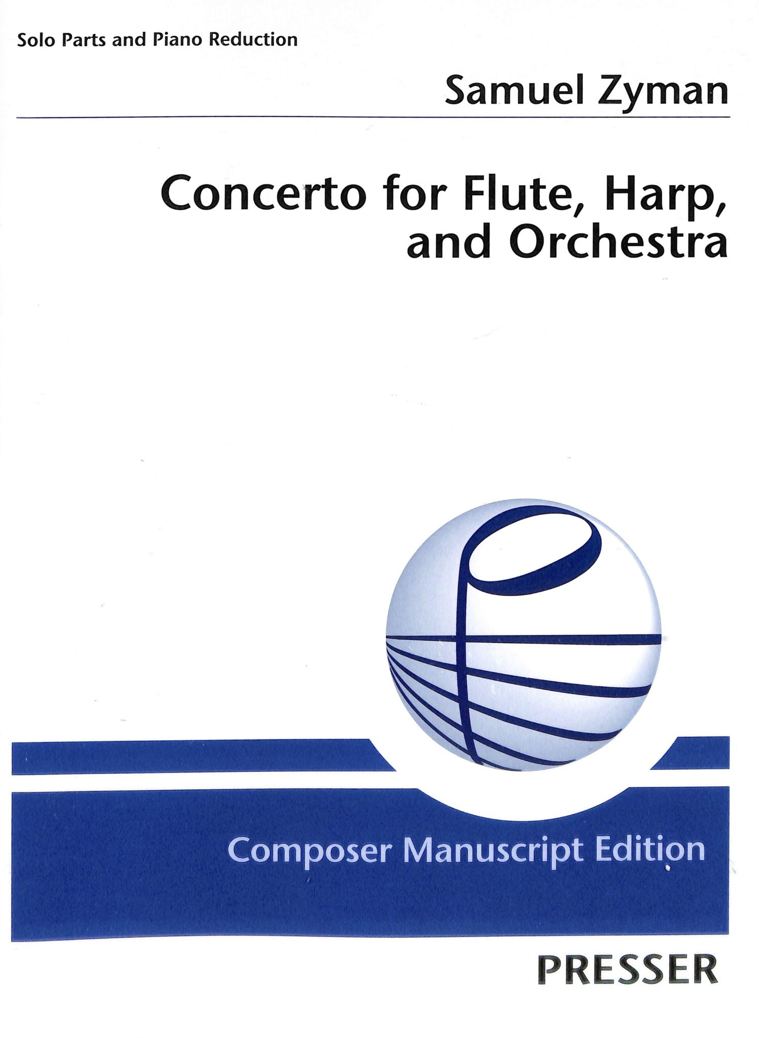Zyman, S :: Concerto for Flute, Harp, and Orchestra (Piano Reduction)
