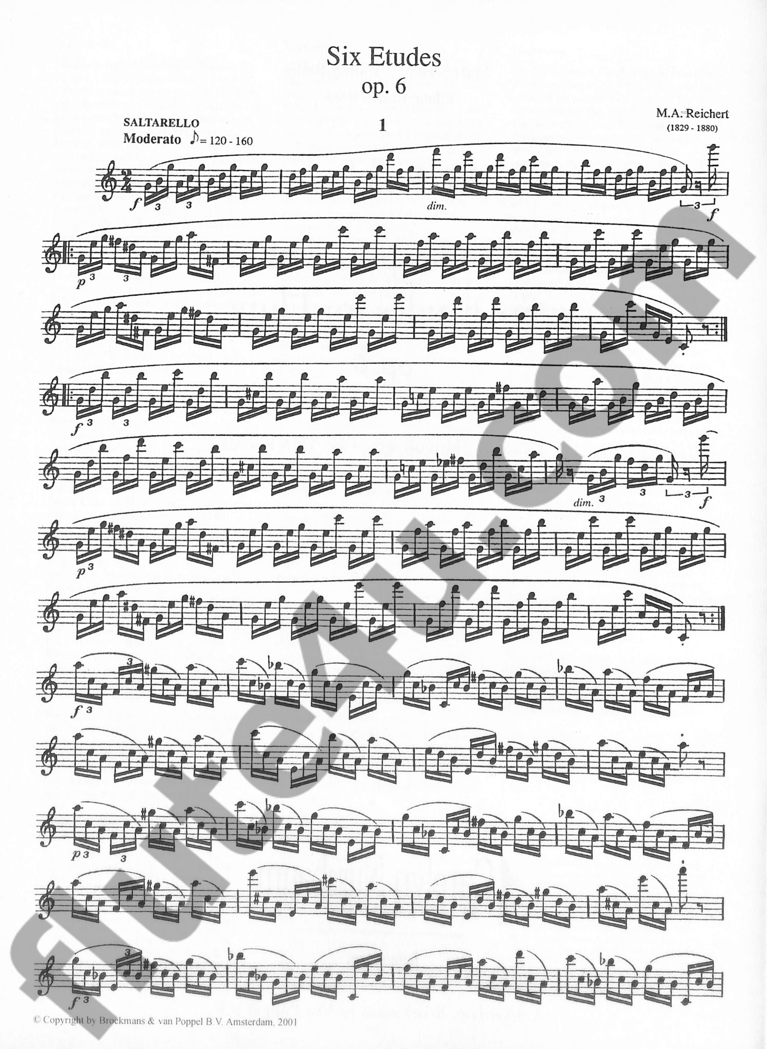 Reichert, M :: Six Etudes op. 6