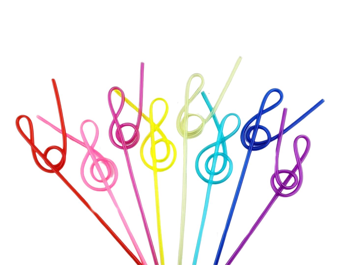 Treble Clef Straws