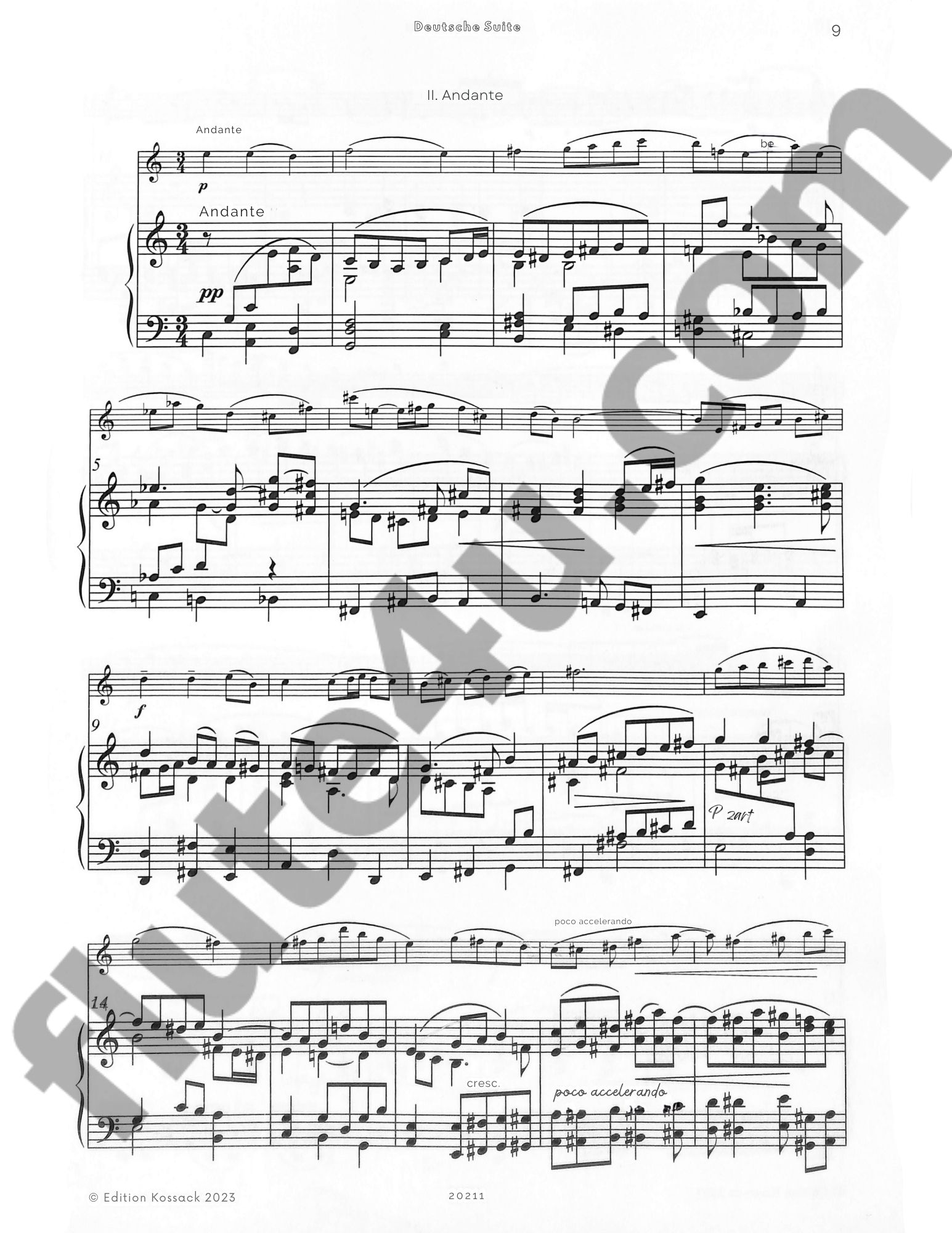 Faisst, C :: Deutsche Suite op. 22