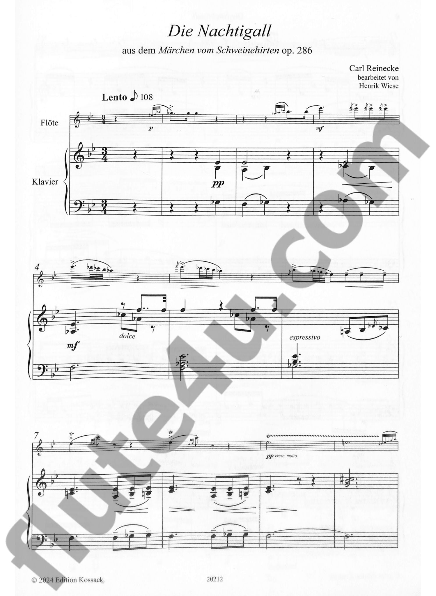 Wiese, H :: Die Nachtigall, op. 286 [The Nightingale]