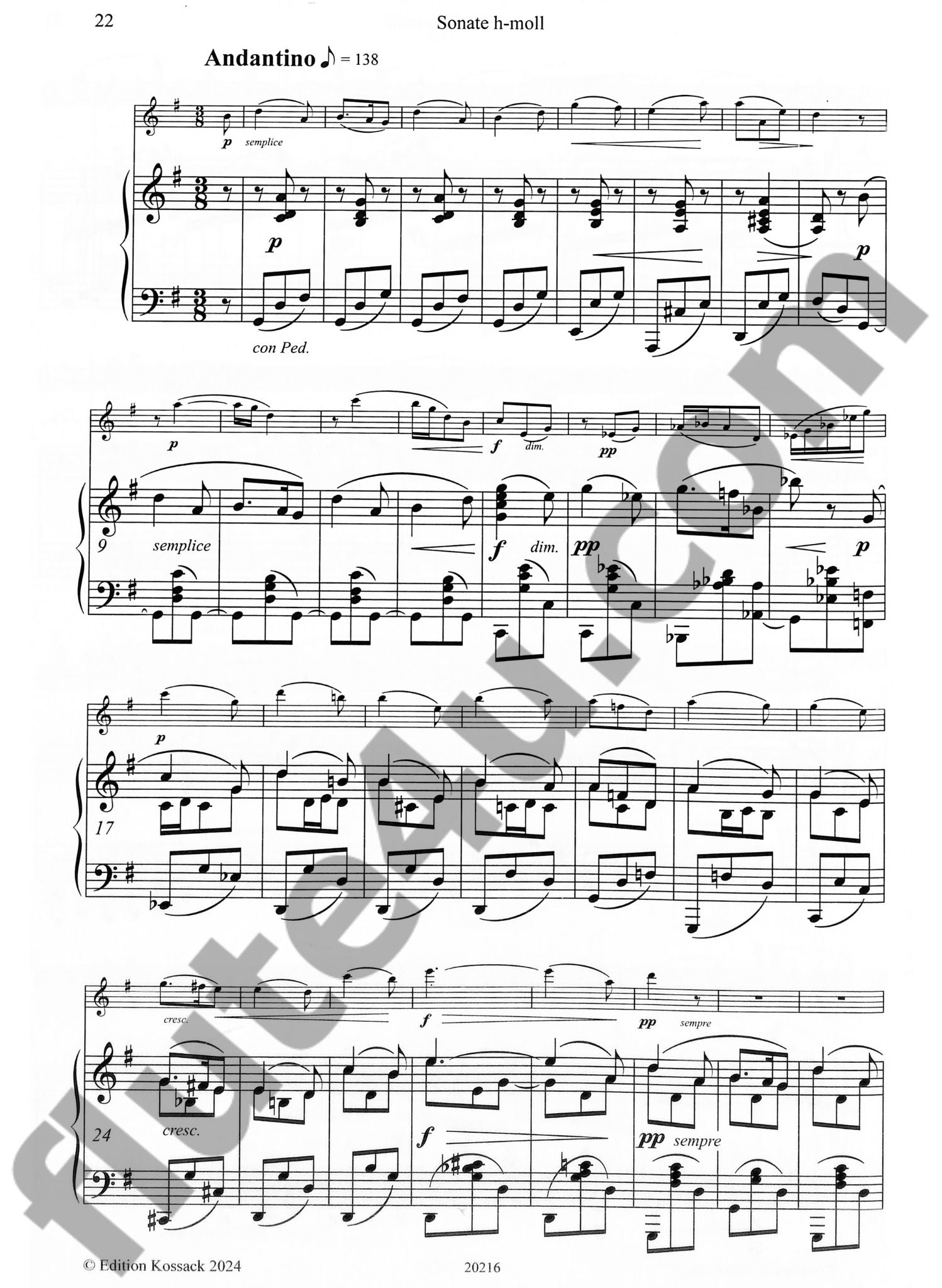 Rontgen-Maier, A :: Sonate h-moll [Sonata in B minor]