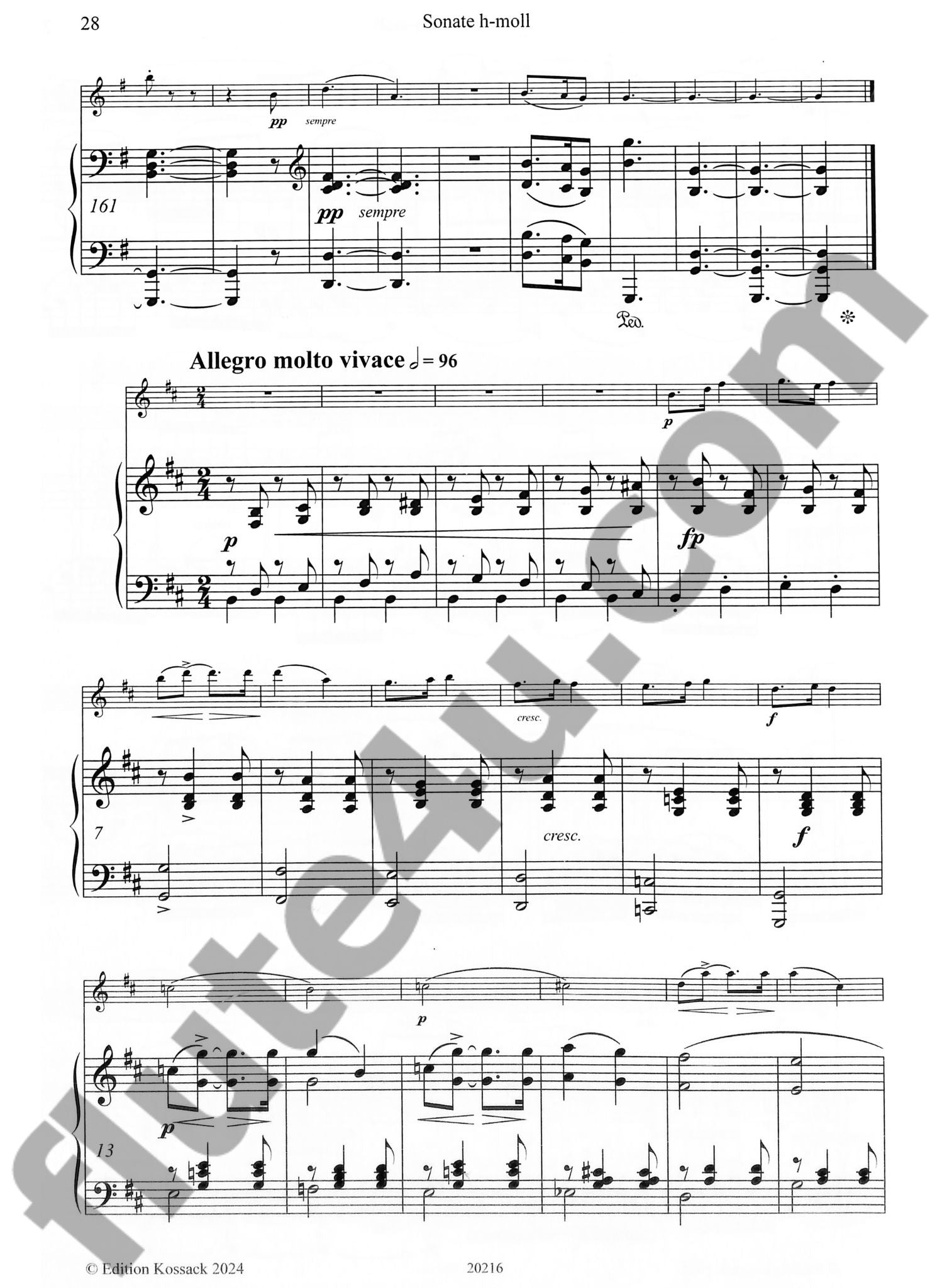 Rontgen-Maier, A :: Sonate h-moll [Sonata in B minor]