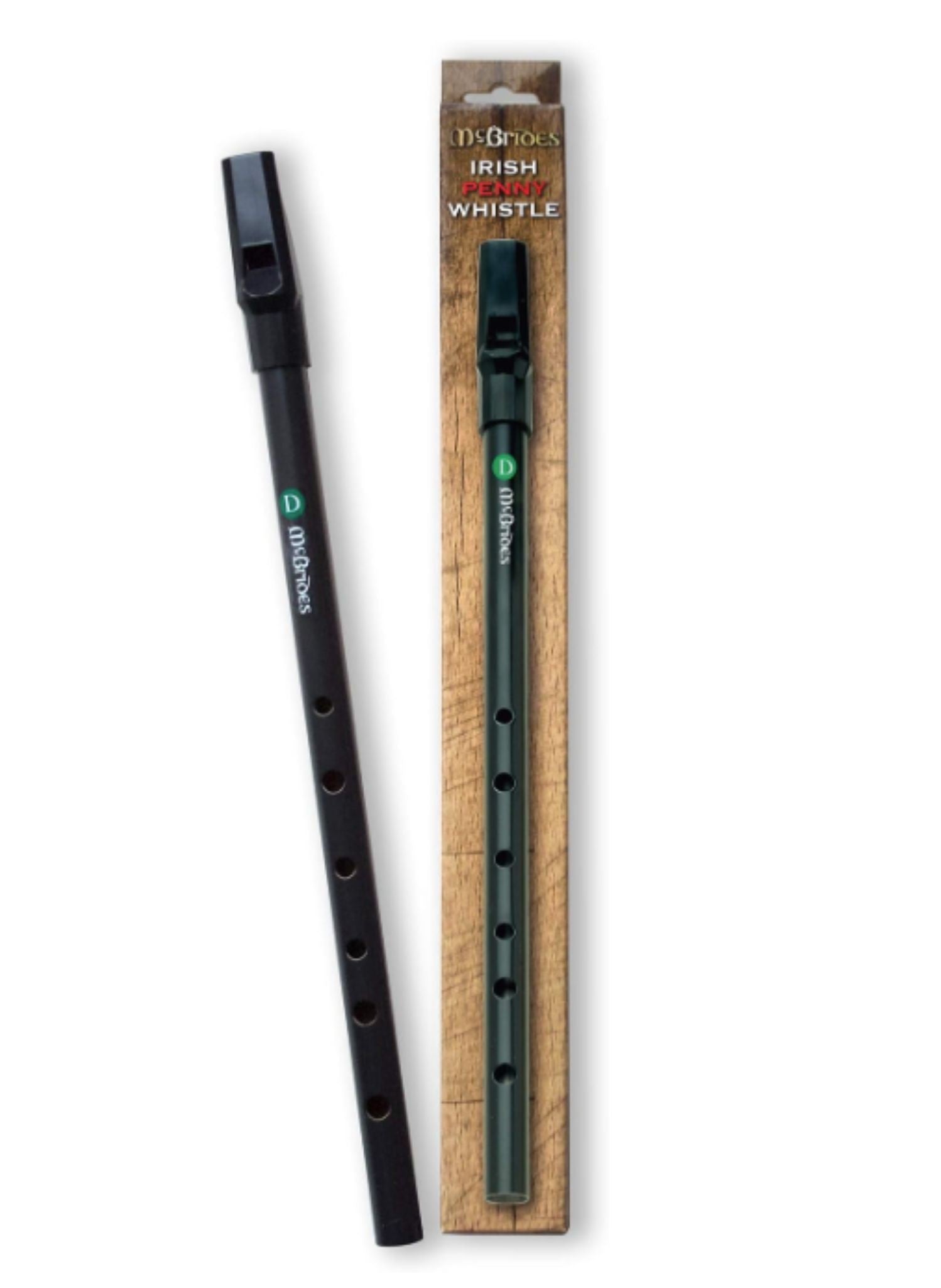 McBrides Black Irish Tin Whistle in D