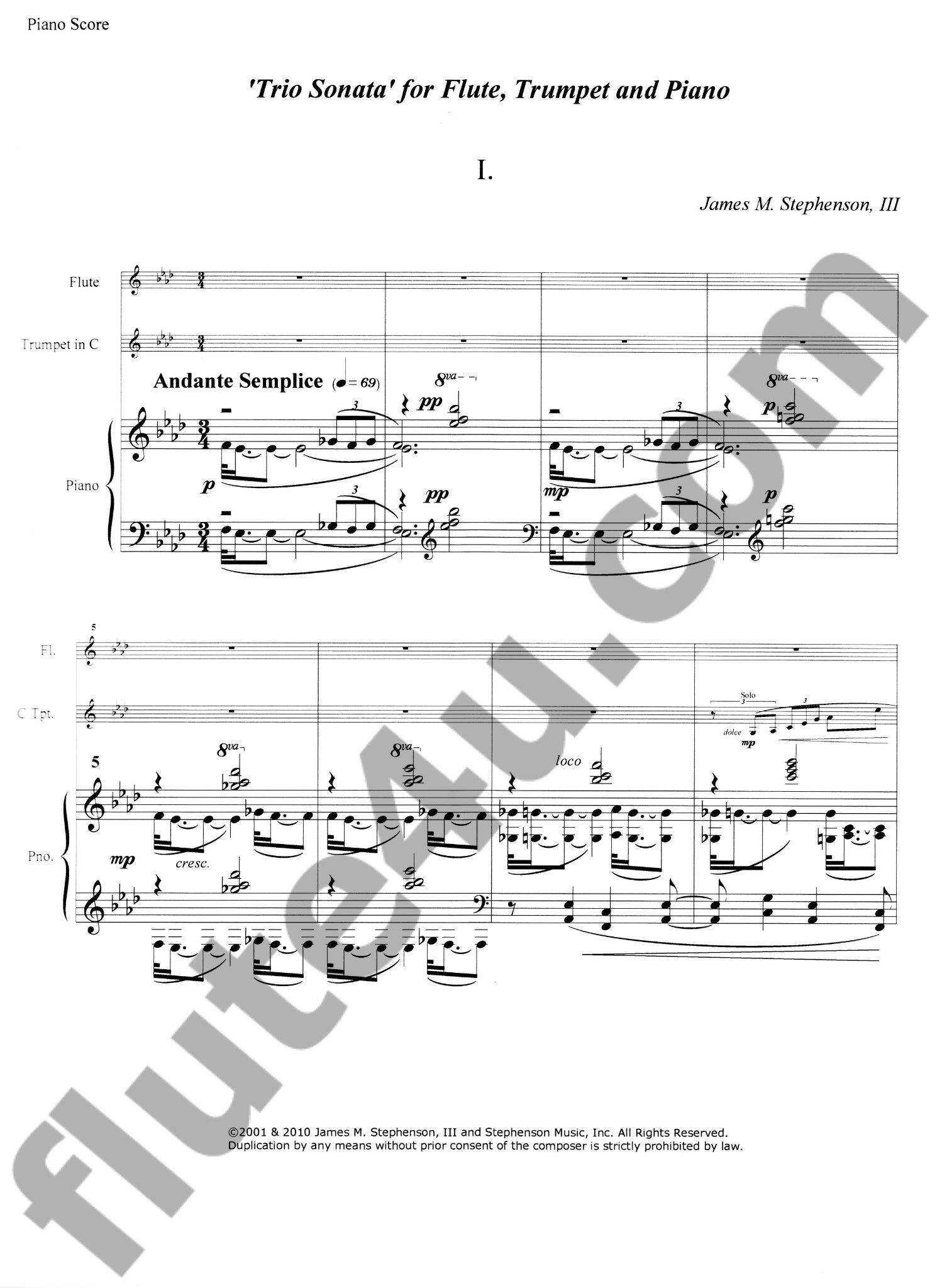Stephenson, J :: Trio Sonata
