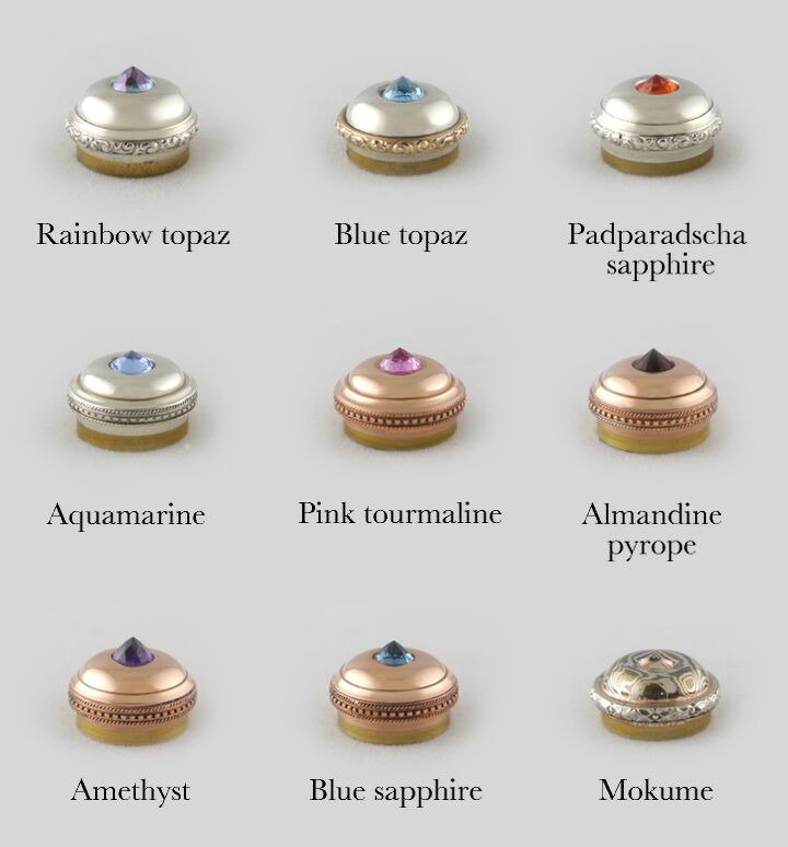 Faceted Gemstone Flute Crowns