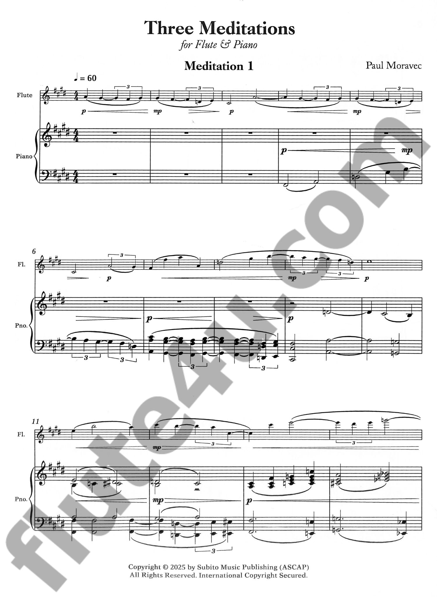 Moravec, P :: Three Meditations [3 Meditations]