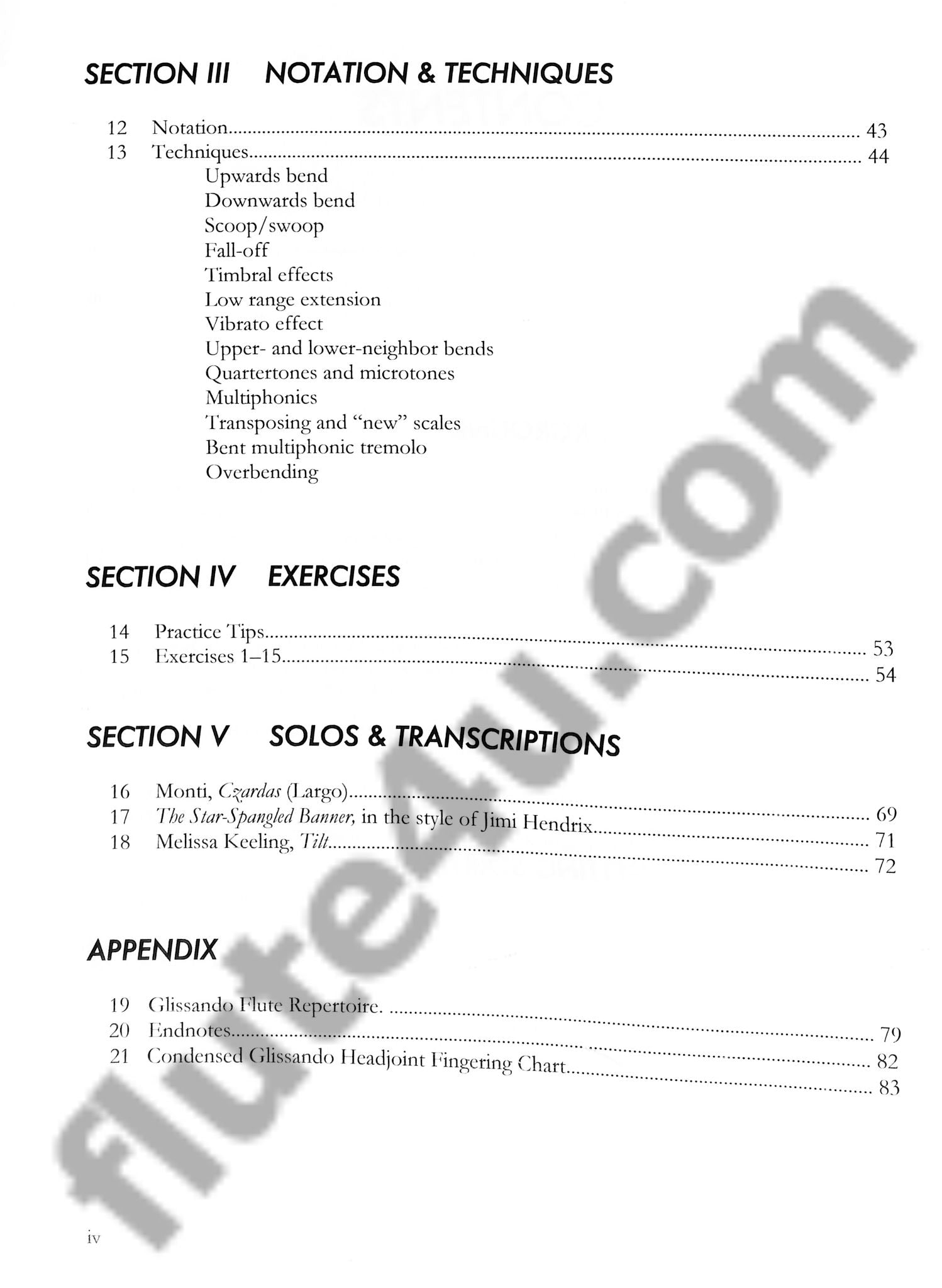 The Glissando Flute: Handbook for Composers and Performers