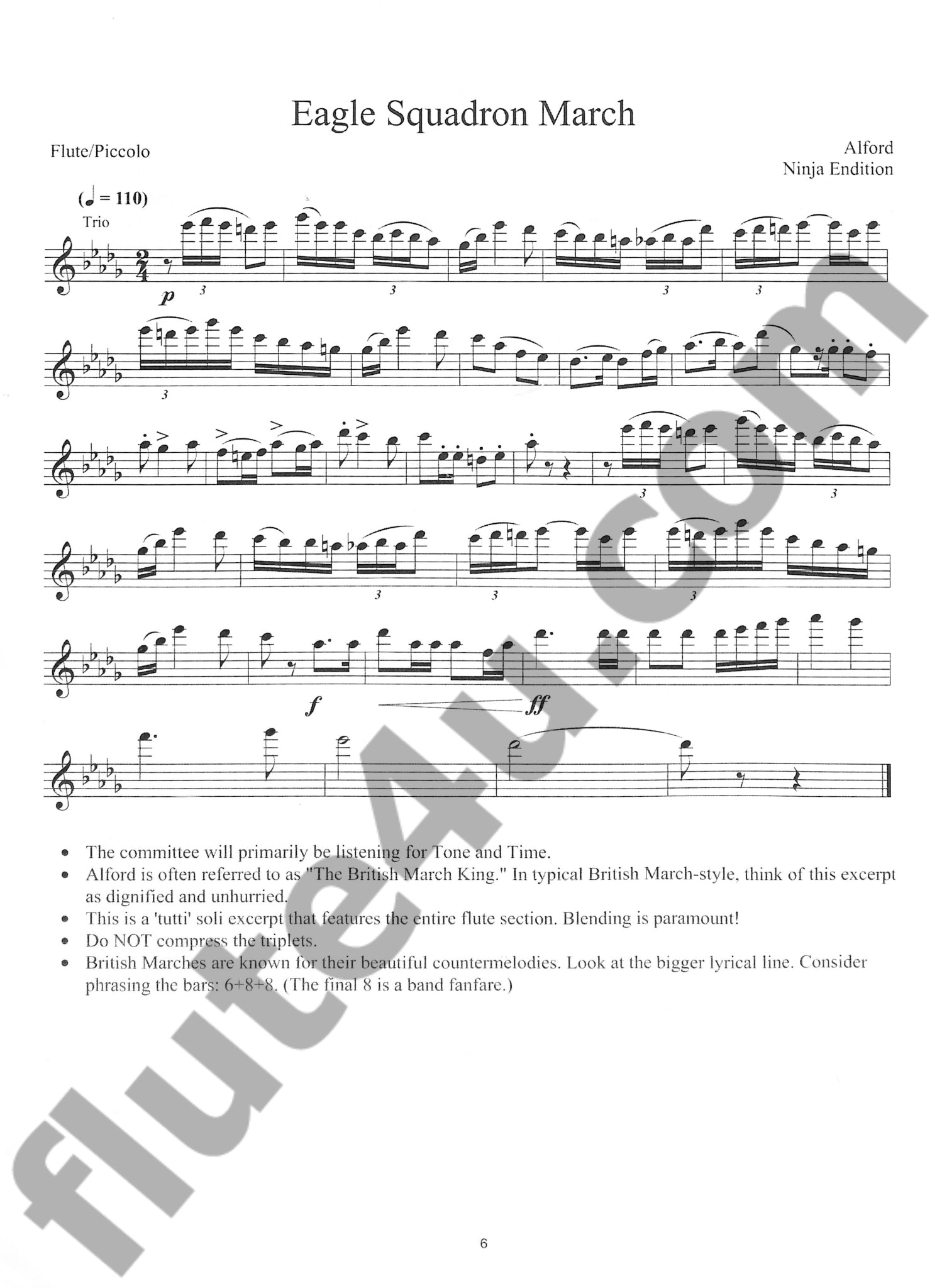 Various :: Flute & Piccolo Excerpts for Wind Band, Vol. 1