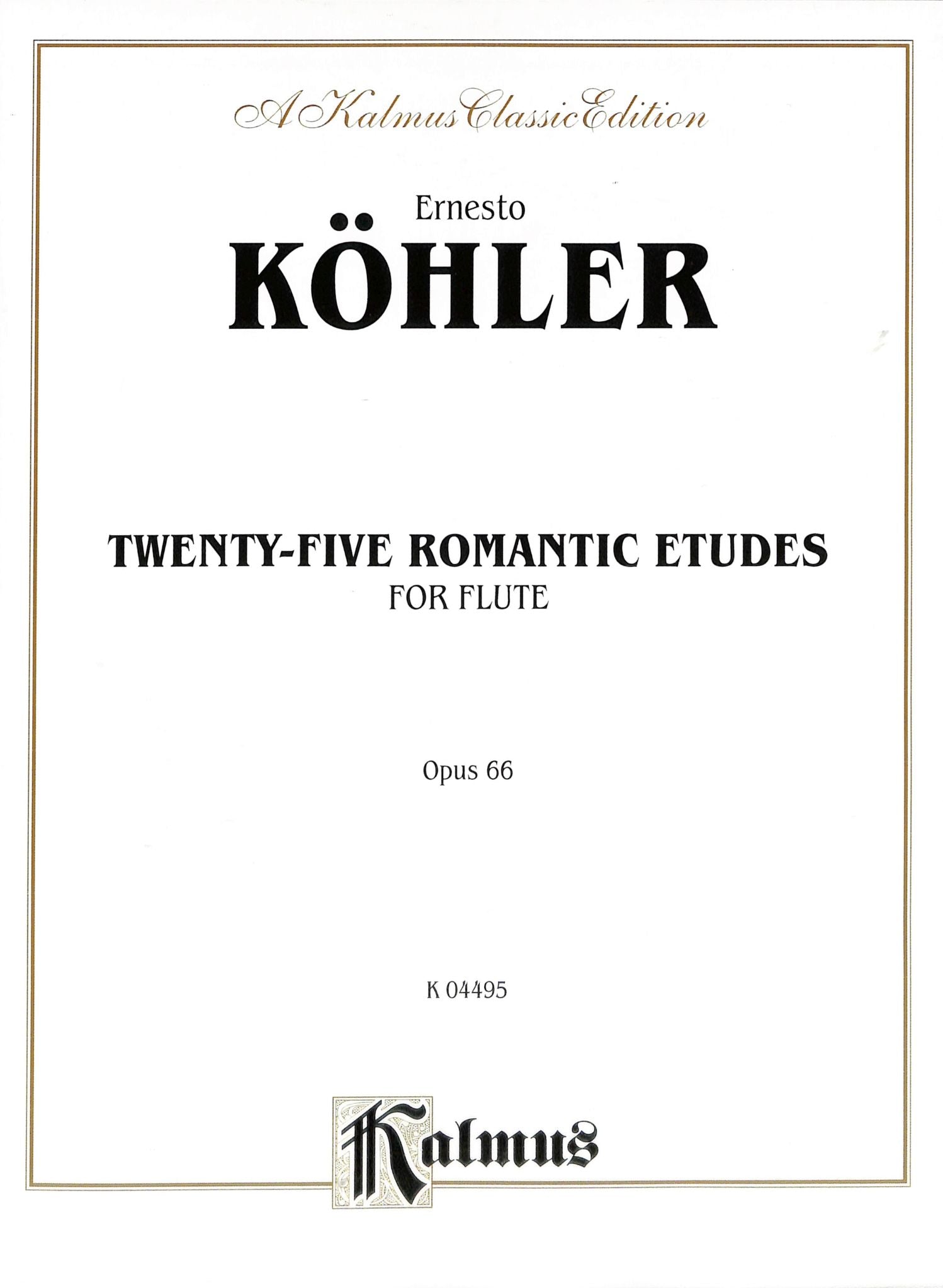 Kohler, E :: Twenty-Five Romantic Etudes