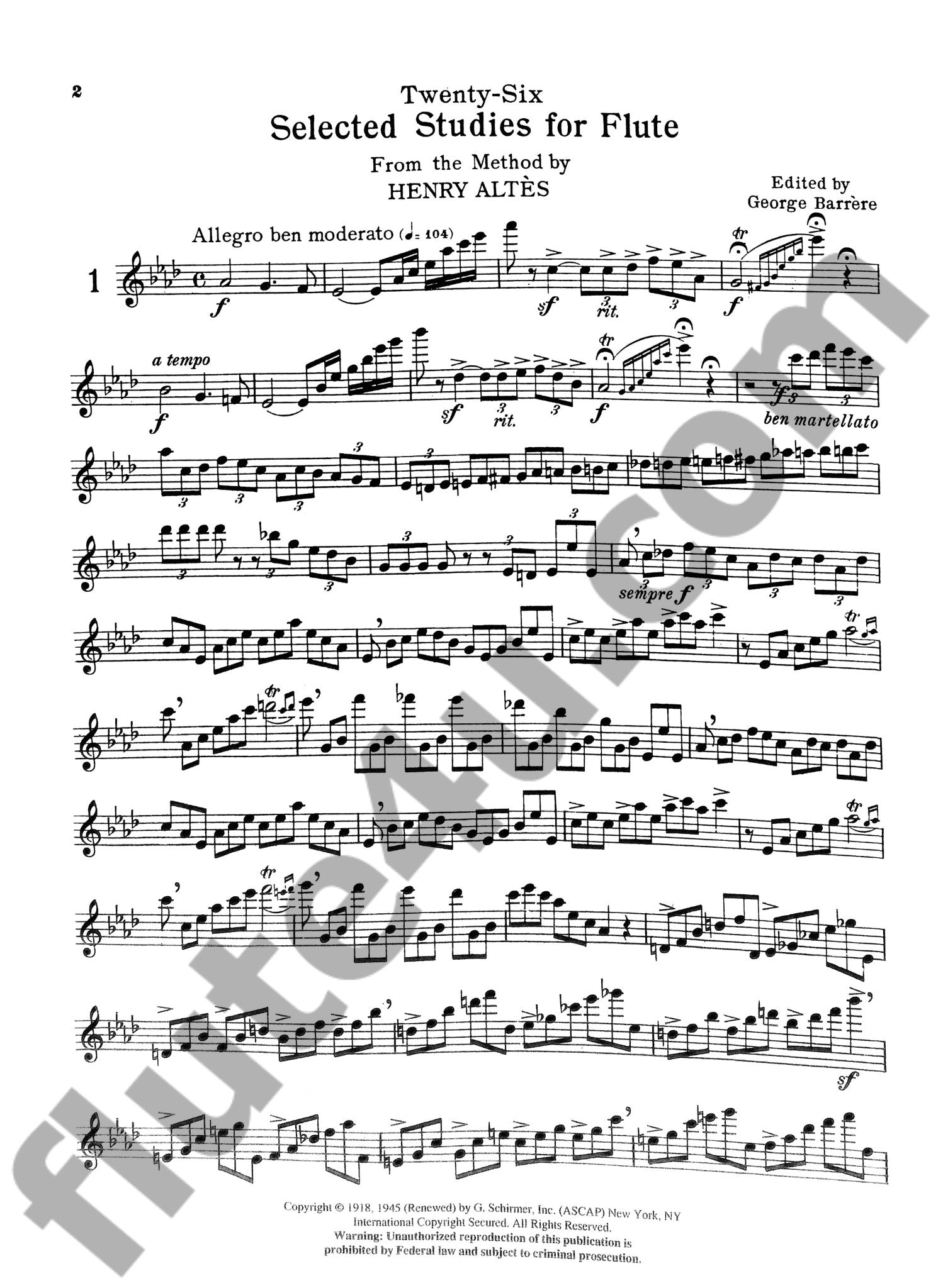 Altes, H :: Twenty-Six Selected Studies