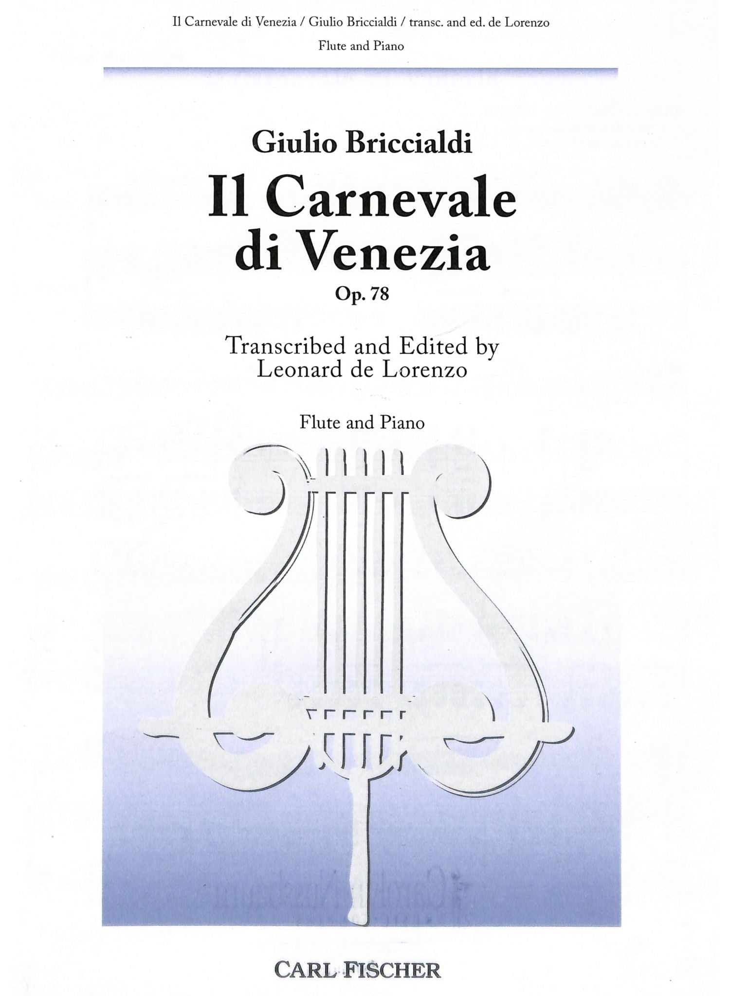 Briccialdi, G :: Il Carnevale di Venezia, op. 78 [The Carnival of Venice, op. 78]
