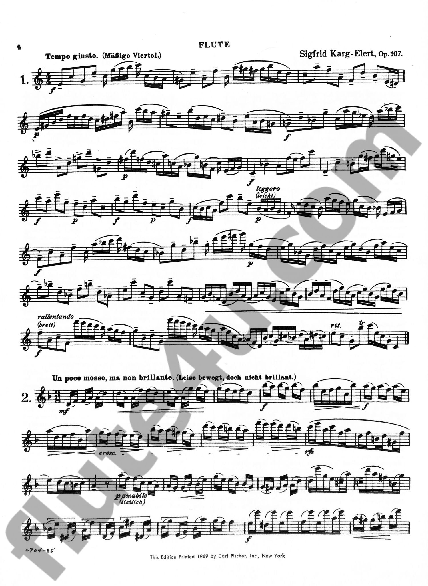 Karg-Elert, S :: 30 Caprices op. 107