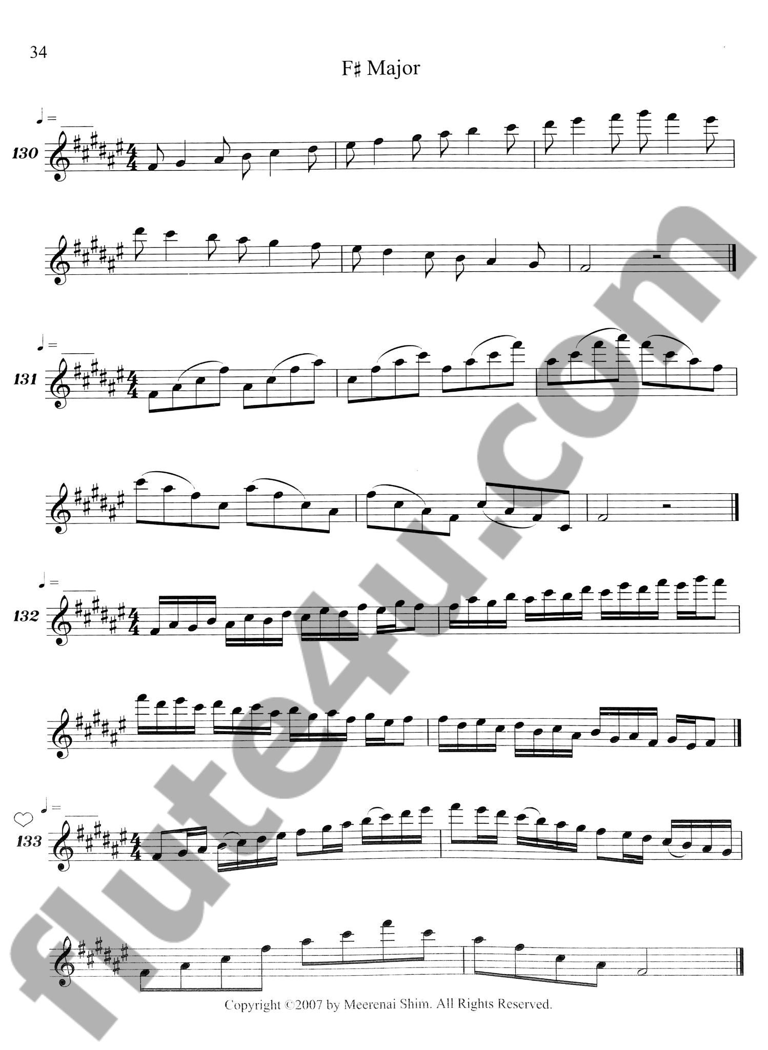 Shim, M :: Scale Studies for Beginner and Intermediate Flutists