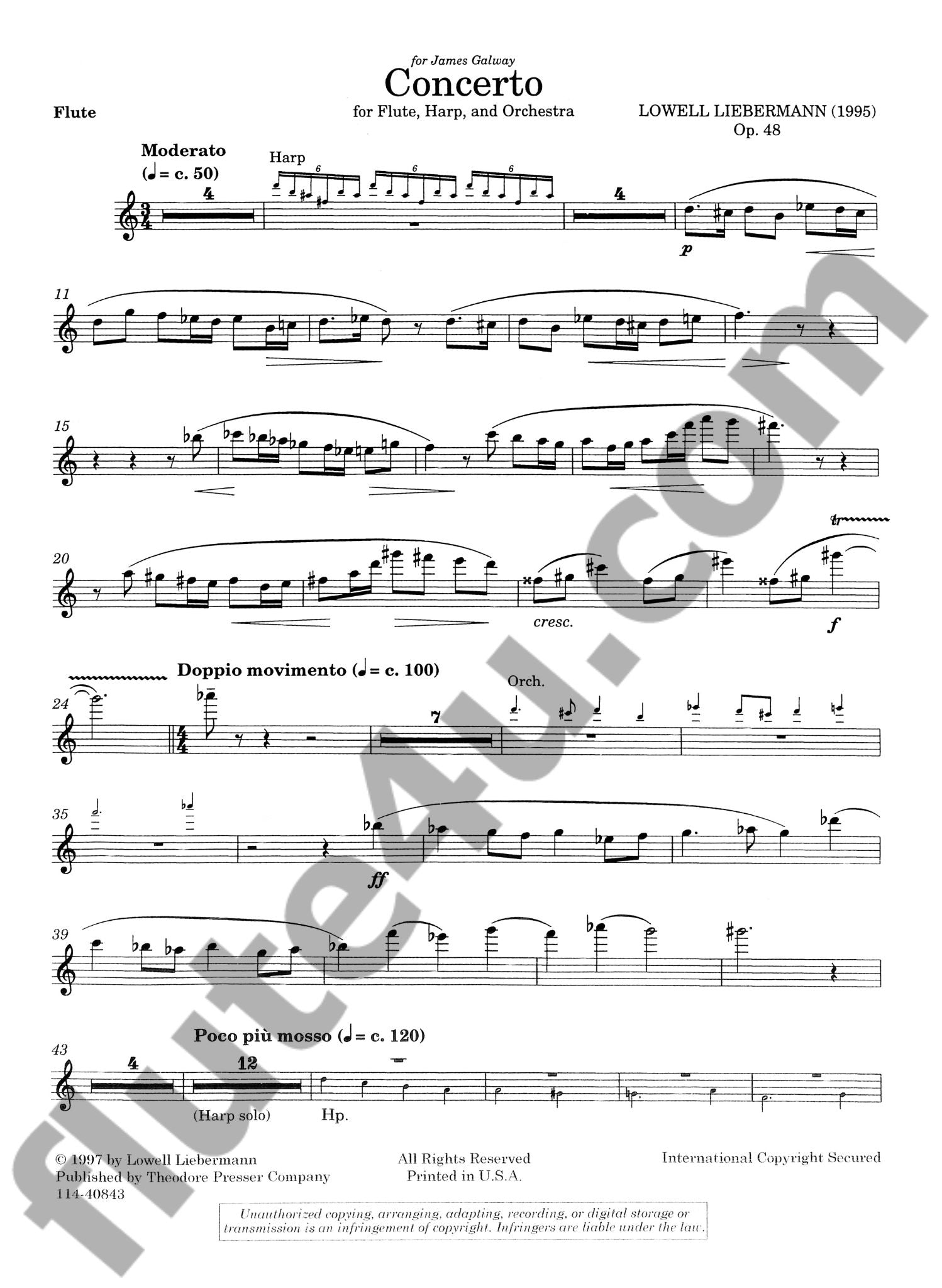 Liebermann, L :: Concerto