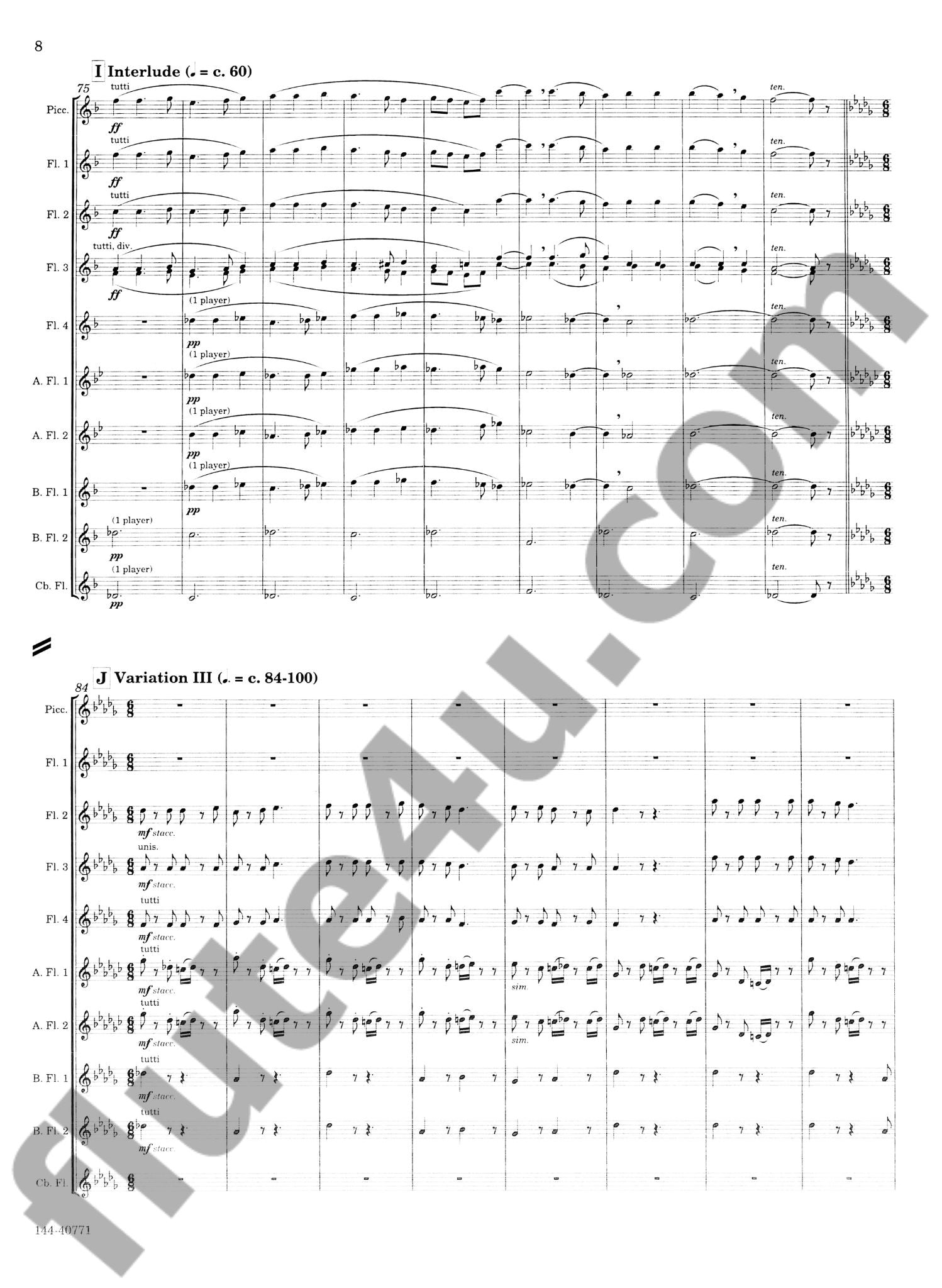 Ives, C :: Variations on 'America'