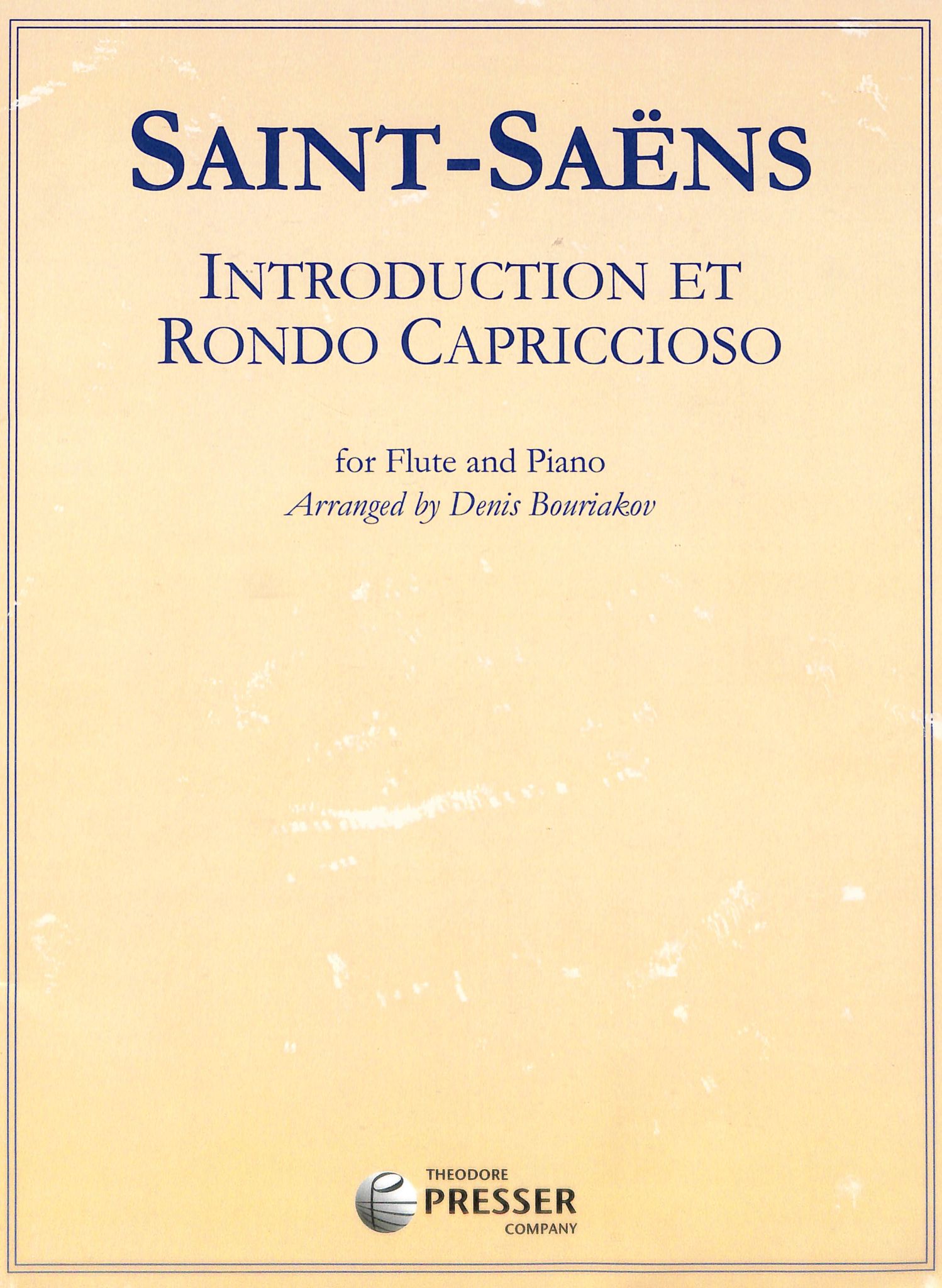 Saint-Saens, C :: Introduction et Rondo Capriccioso