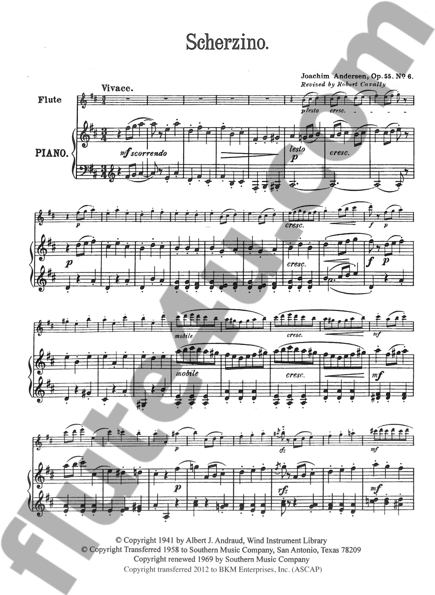 Andersen, J :: Scherzino op. 55, no. 6