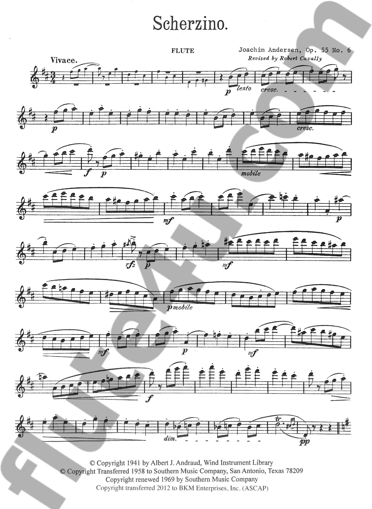 Andersen, J :: Scherzino op. 55, no. 6