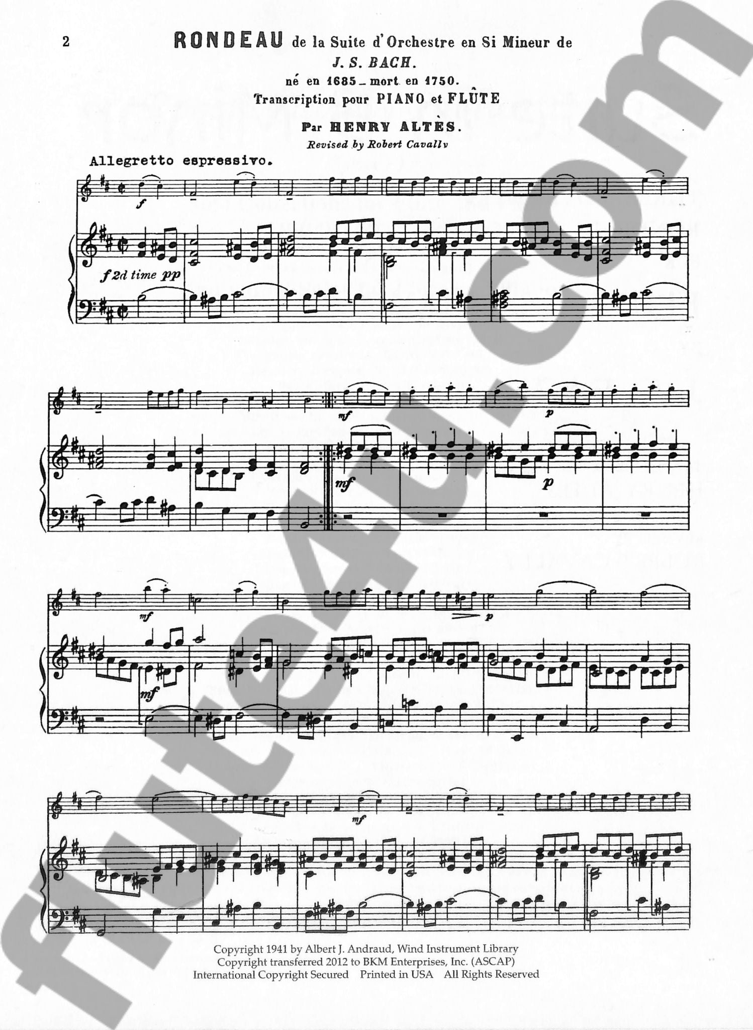 Bach, JS :: Suite in B Minor