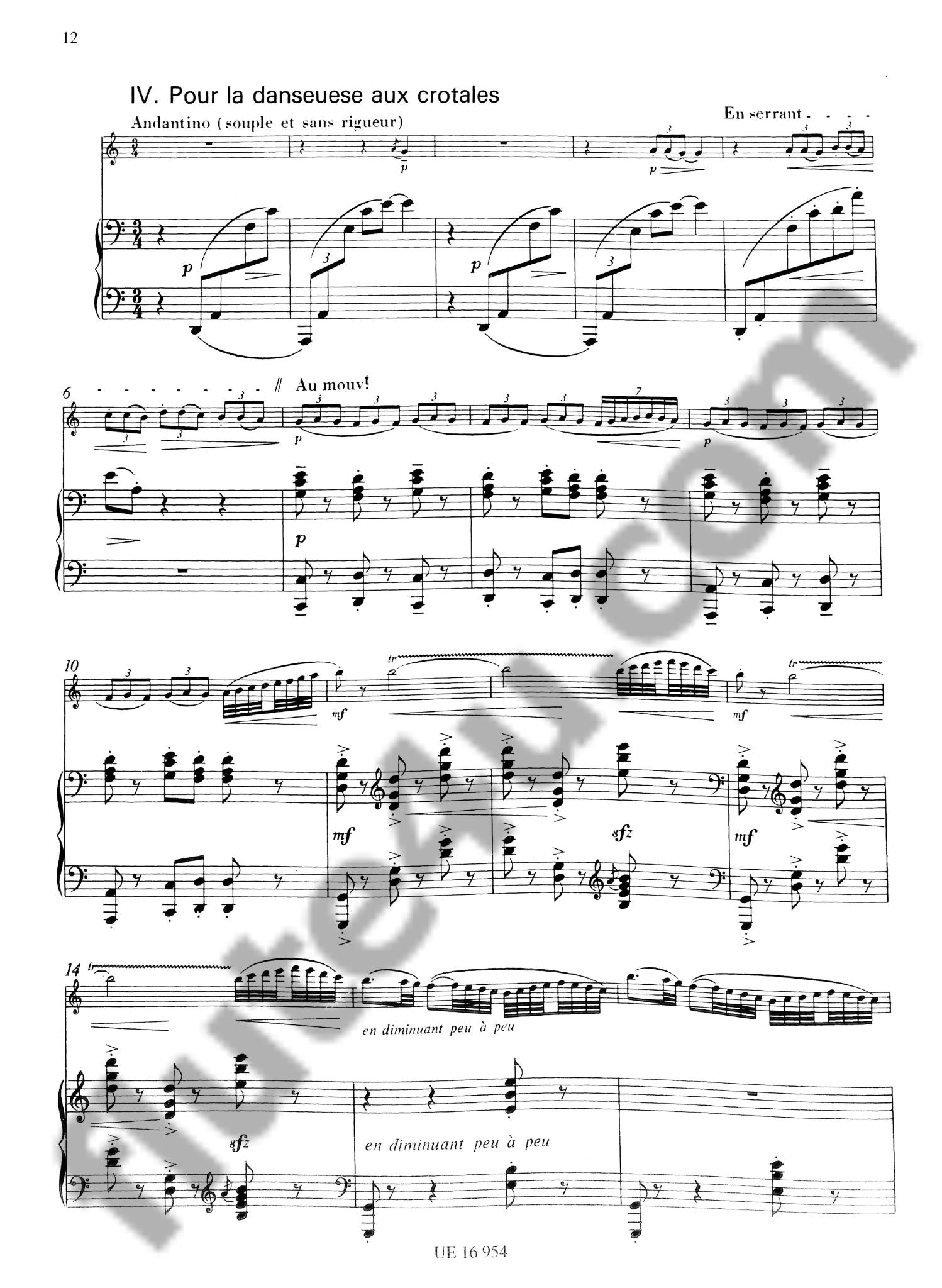 Debussy, C :: 'Bilitis'