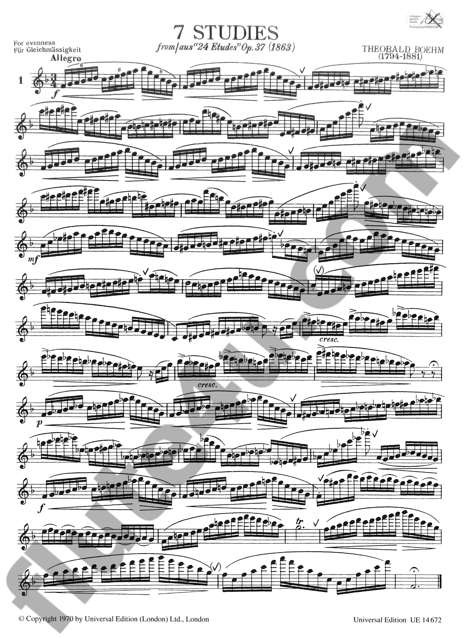 Various :: 50 Classical Studies for Flute