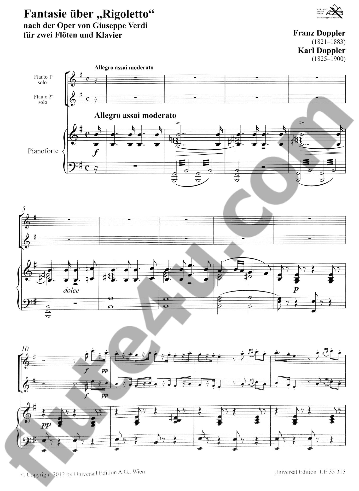 Doppler, F; Doppler, K :: Fantasie uber 'Rigoletto' [Fantasy on 'Rigoletto']
