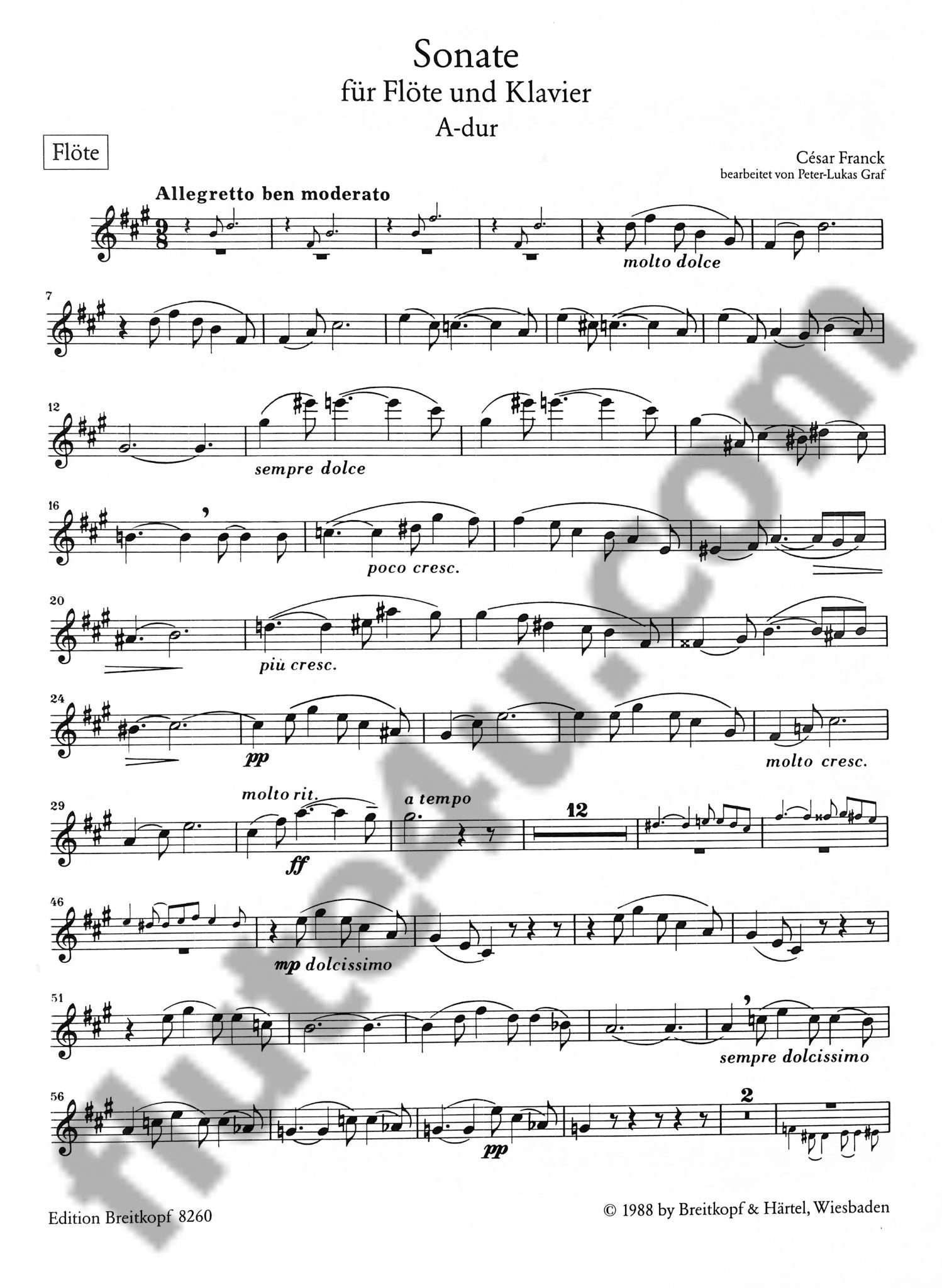 Franck, C :: Sonata A-dur [Sonata in A Major]