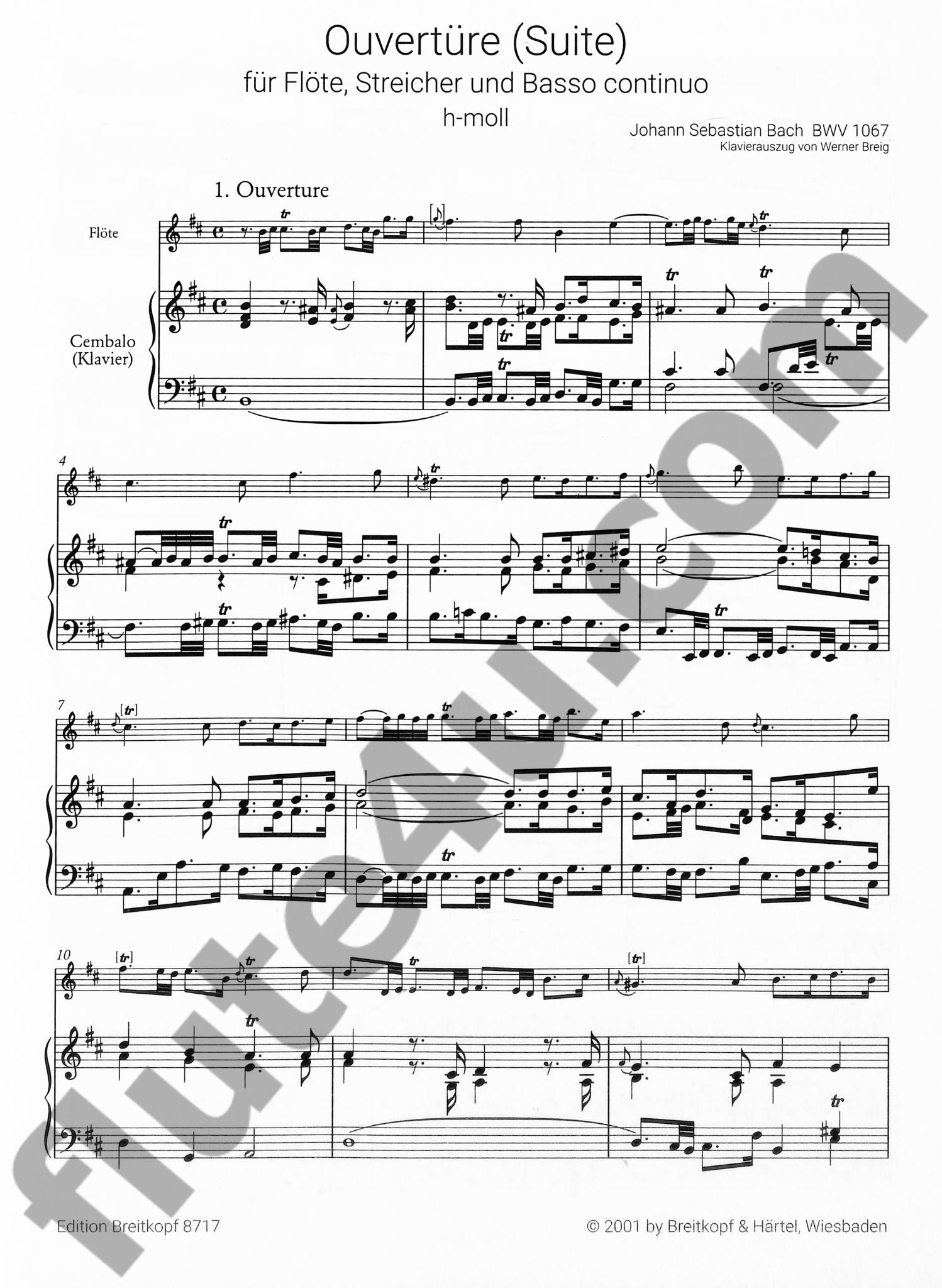 Bach, JS :: Overture (Suite) in B minor BWV 1067