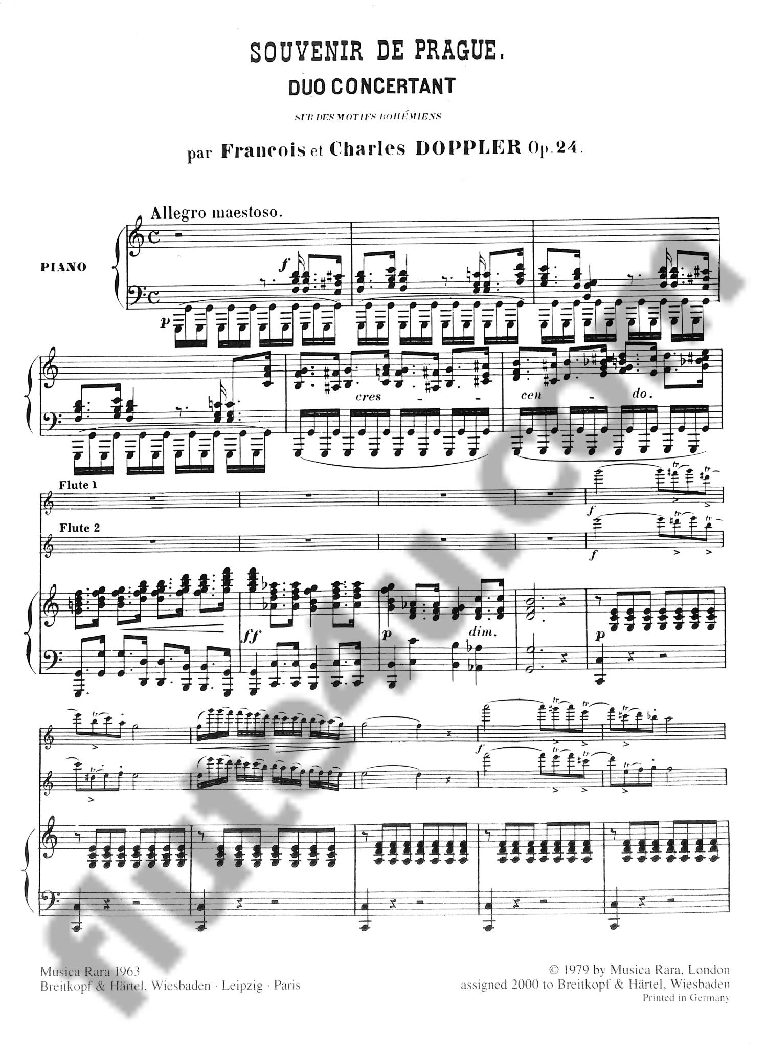 Doppler, F; Doppler, K :: Souvenir de Prague op. 24