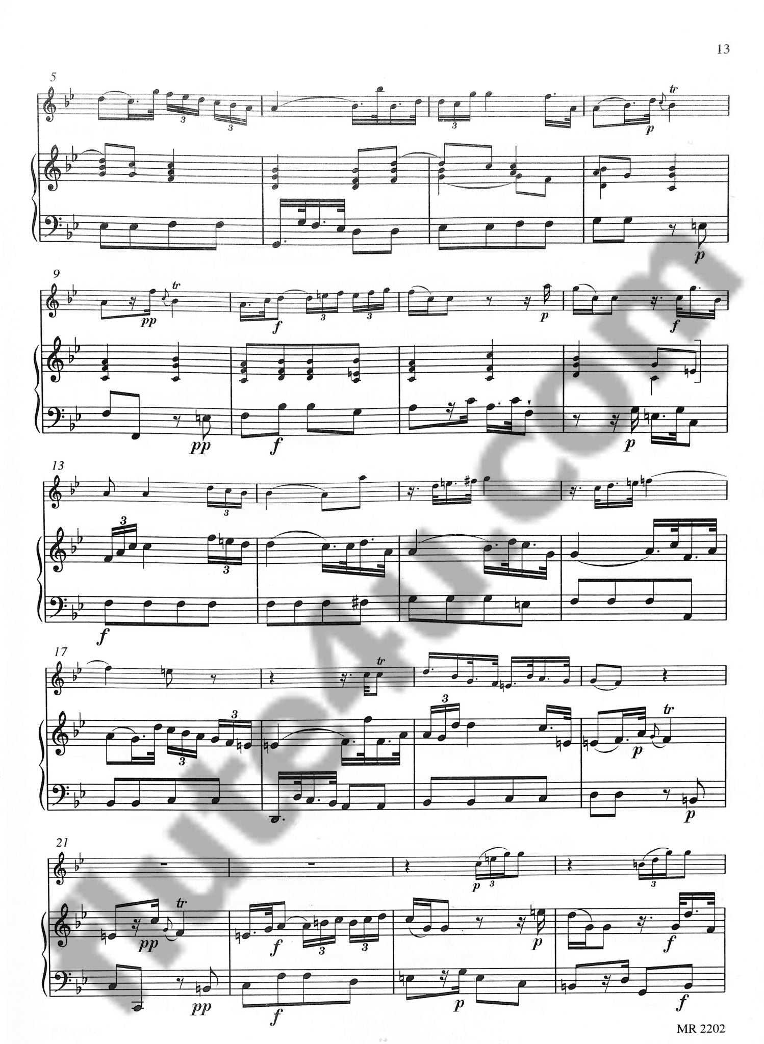 Bach, CPE :: Sonata in B flat Major Wq. 161.2/H. 578
